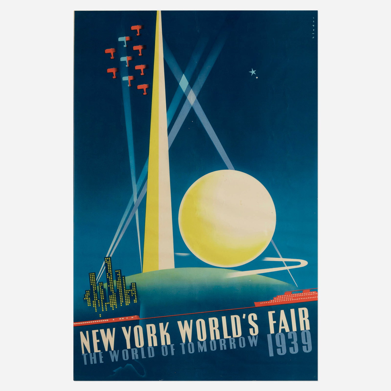 Joseph Binder, New York World's Fair 1939 / The World of Tomorrow poster (1 of 4)
