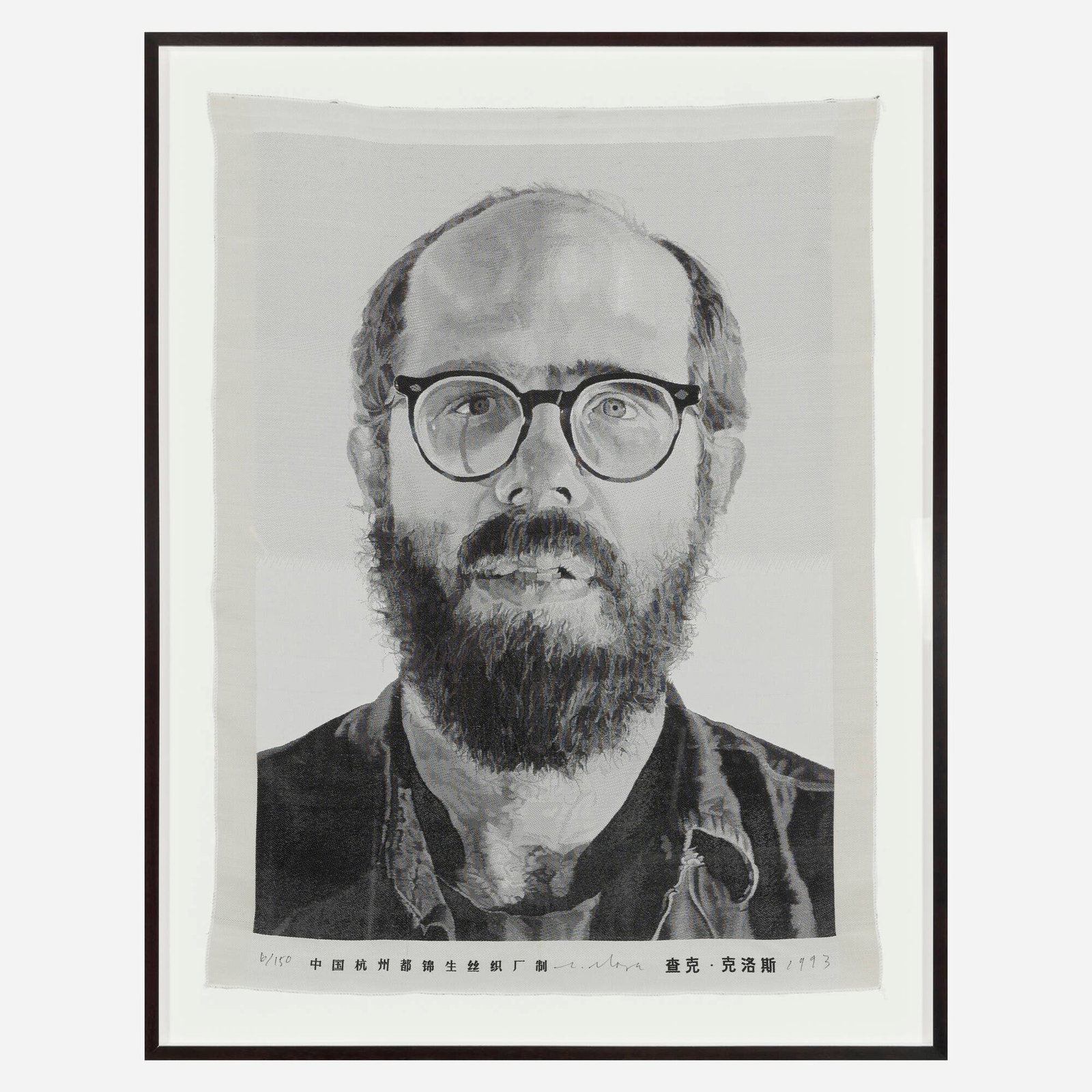 Chuck Close, Self Portrait (Tapestry) - 2