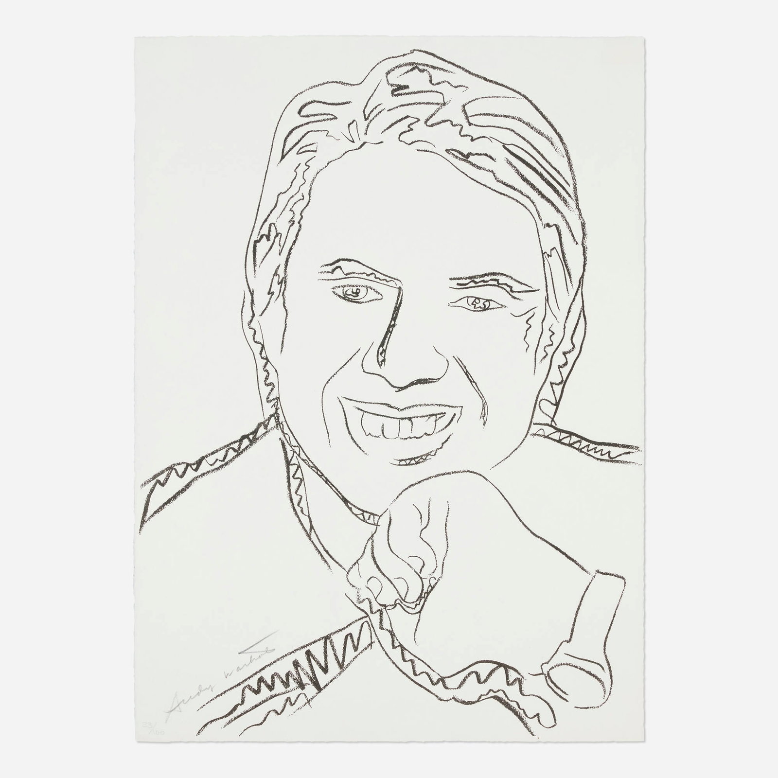 Andy Warhol, Jimmy Carter (from the Inaugural Impressions portfolio): Andy Warhol Jimmy Carter (from the Inaugural Impressions portfolio) 1977 screenprint on J.B. Green image: 27.25 h x 20 w in (69 x 51 cm) sheet: 28 h x 20.5 w in (71 x 52 cm) Signed and numbe