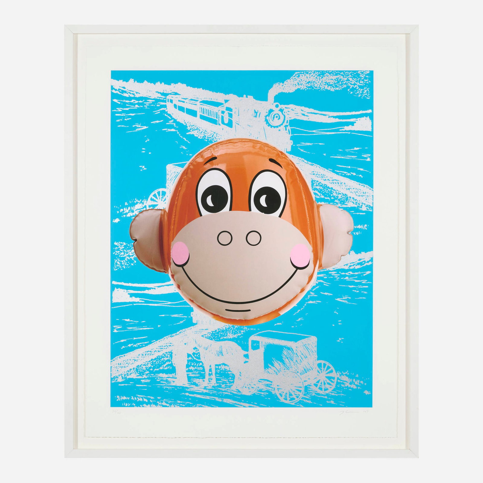 Jeff Koons, Monkey Train (Blue) - 2