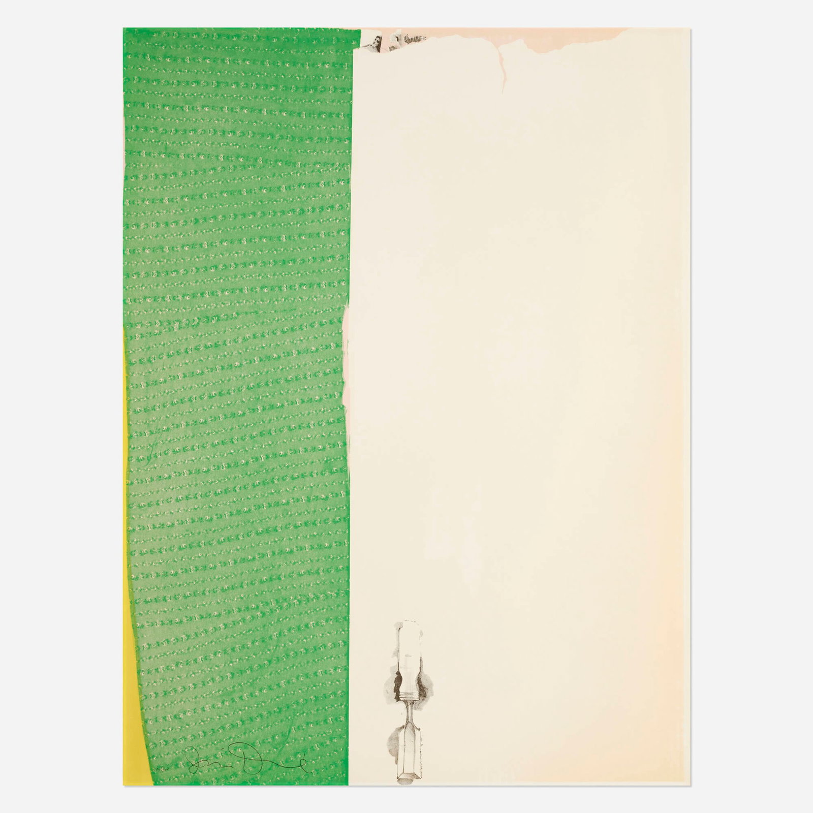 Jim Dine, Calico (from the 11 Pop Artist's, Volume III portfolio): Jim Dine Calico (from the 11 Pop Artist's, Volume III portfolio) 1965 screenprint in colors on Cartridge 39.875 h x 29.875 w in (101 x 76 cm) Signed and numbered to lower left '174/200 Jim