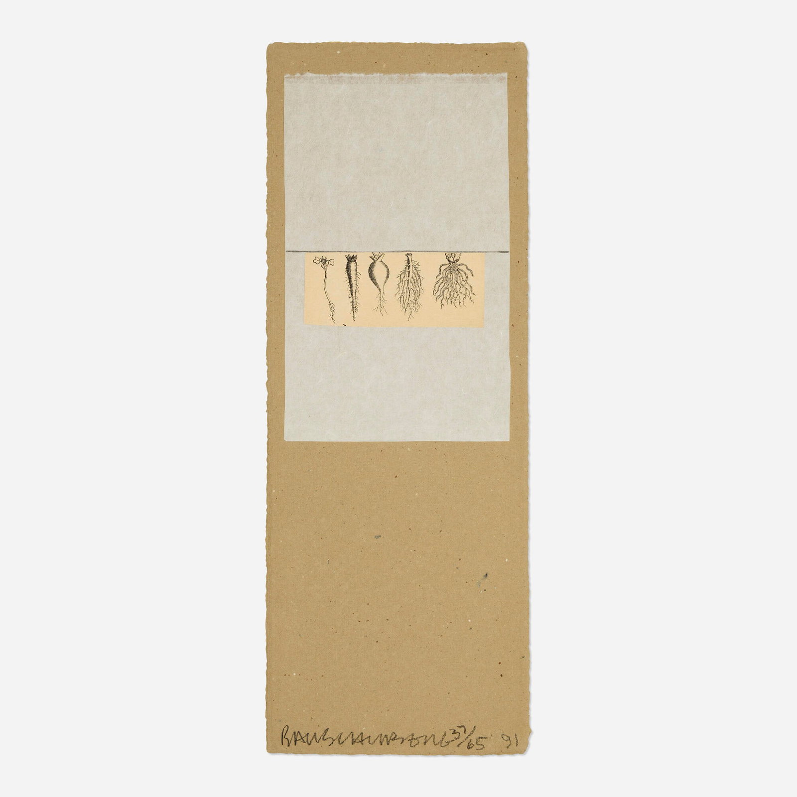 Robert Rauschenberg, Untitled (from the Shirtboards, Morocco, Italy '52 portfolio) (1 of 3)
