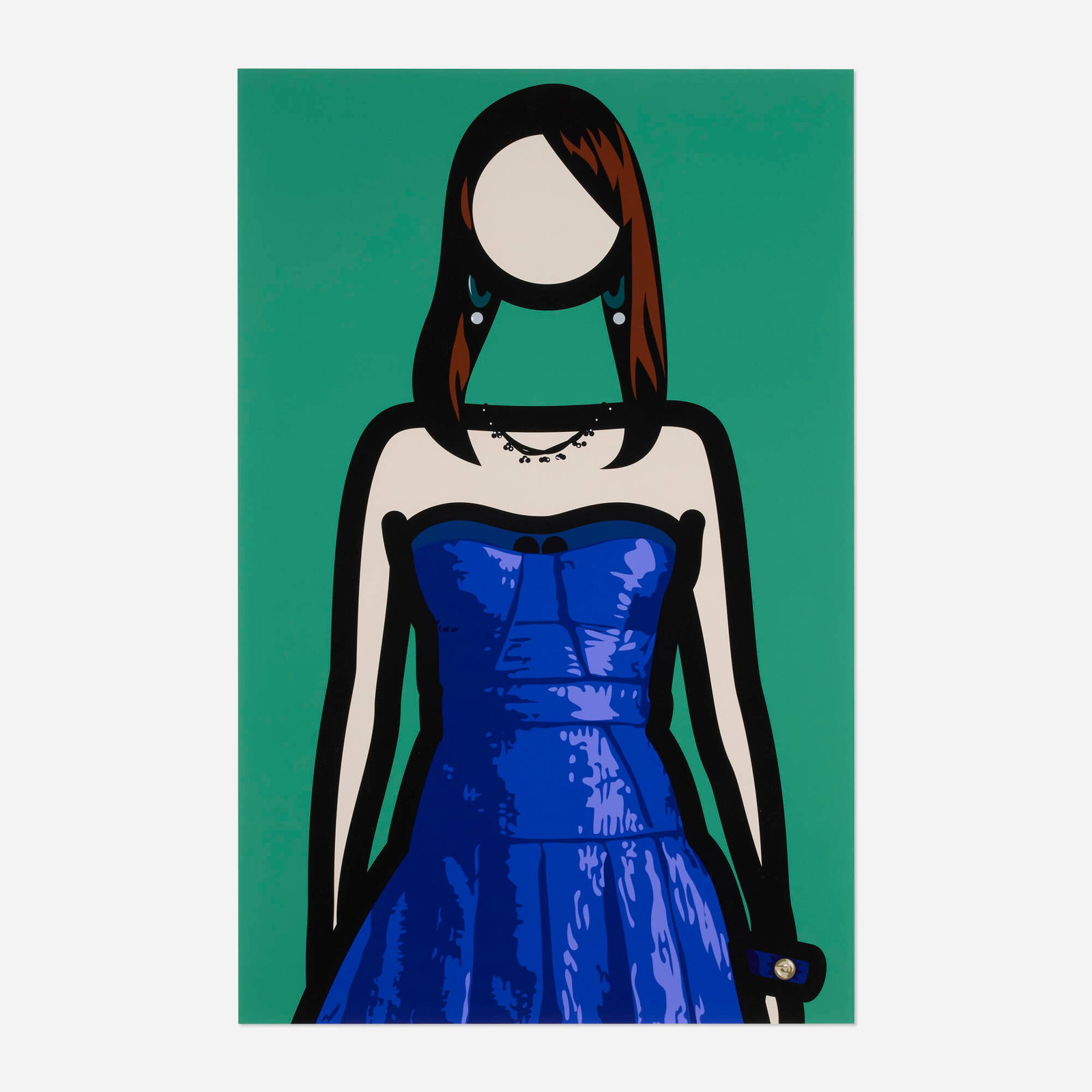 Julian Opie, Ika (2): Julian Opie Ika (2) 2011 inkjet print mounted to aluminum image: 41.75 h x 27.125 w in (106 x 69 cm) mount: 46.375 h x 31.625 w in (118 x 80 cm) Signed to label to verso 'Julien Opie�