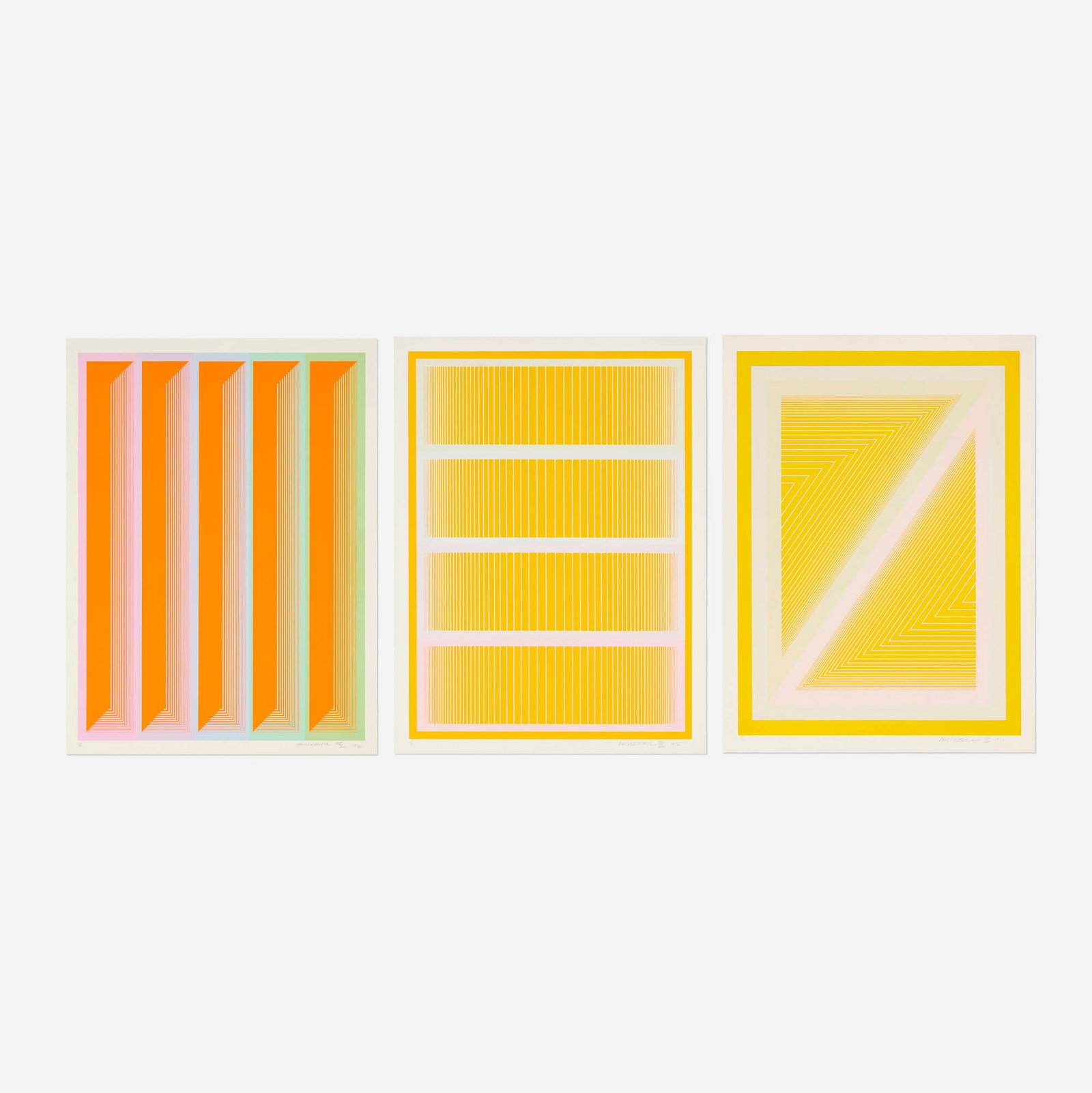 Richard Anuszkiewicz, Three works from the Sequential portfolio (1 of 2)