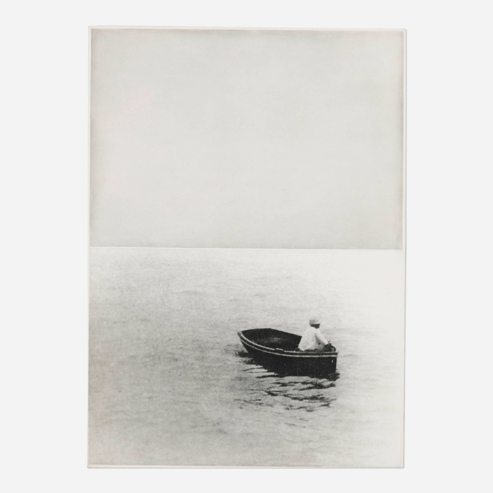 John Baldessari, Boat (With Figure Standing) (from the Hegel's Cellar portfolio) (1 of 4)