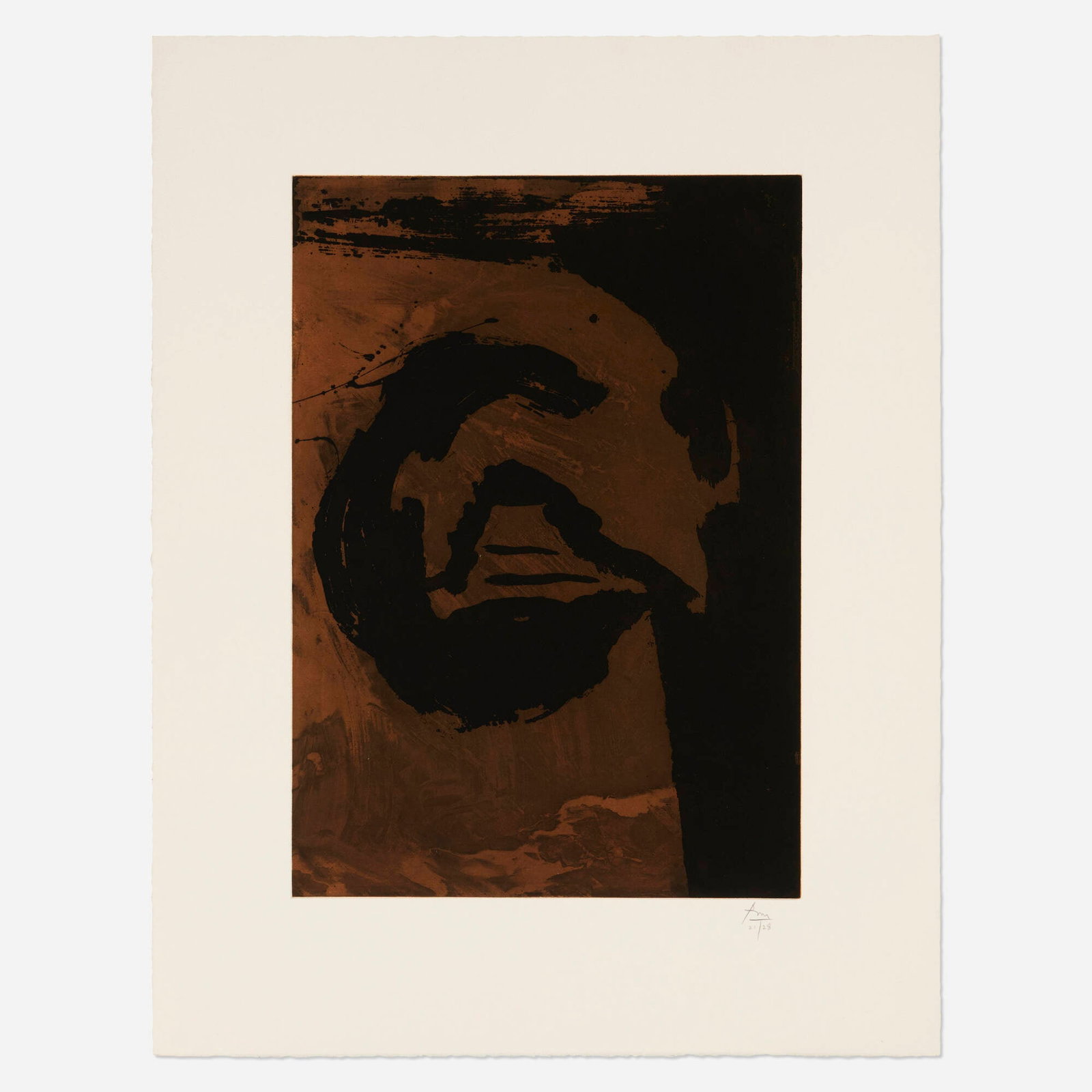 Robert Motherwell, Primal Sign V (Copper) (1 of 3)