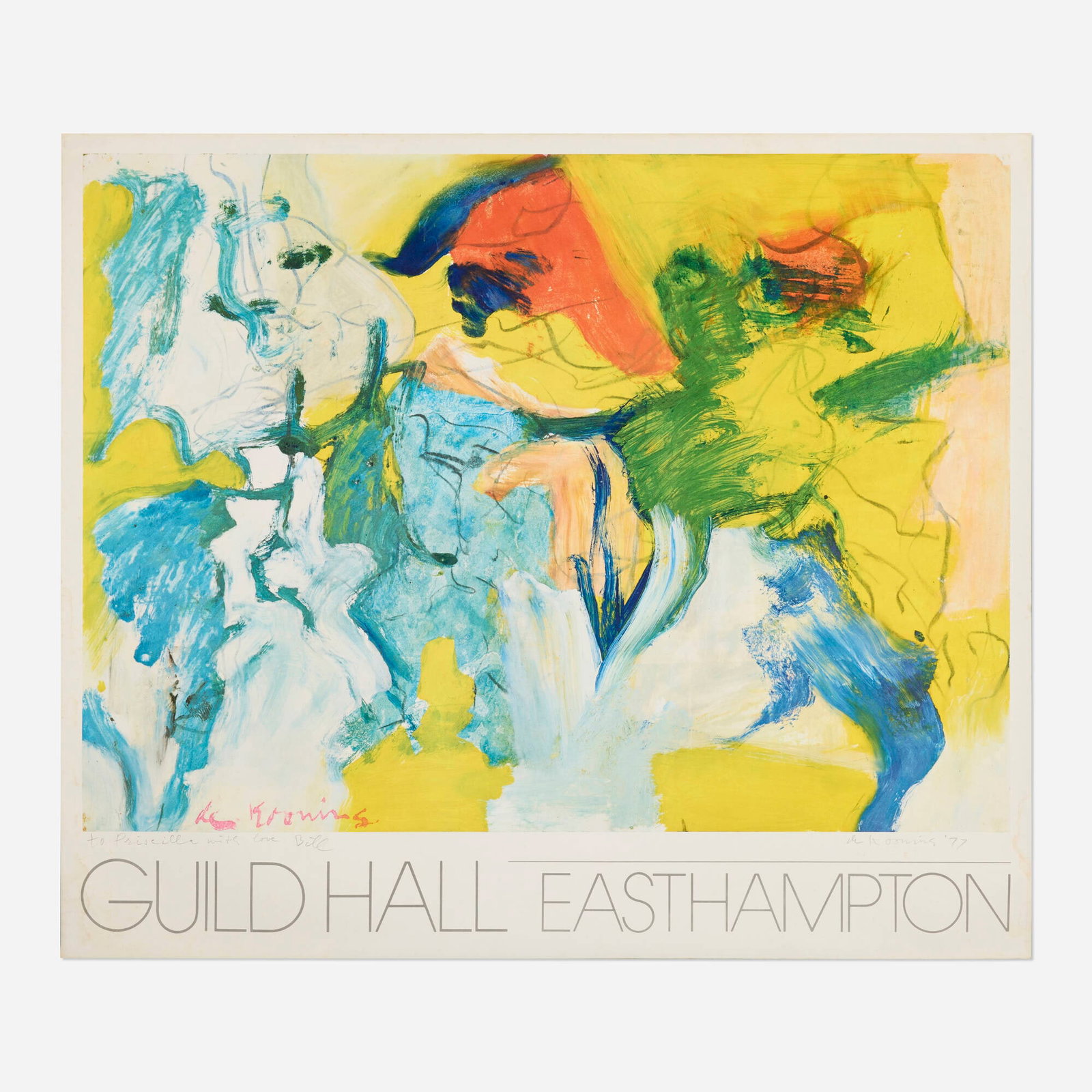 After Willem de Kooning, Guild Hall East Hampton Poster (1 of 3)