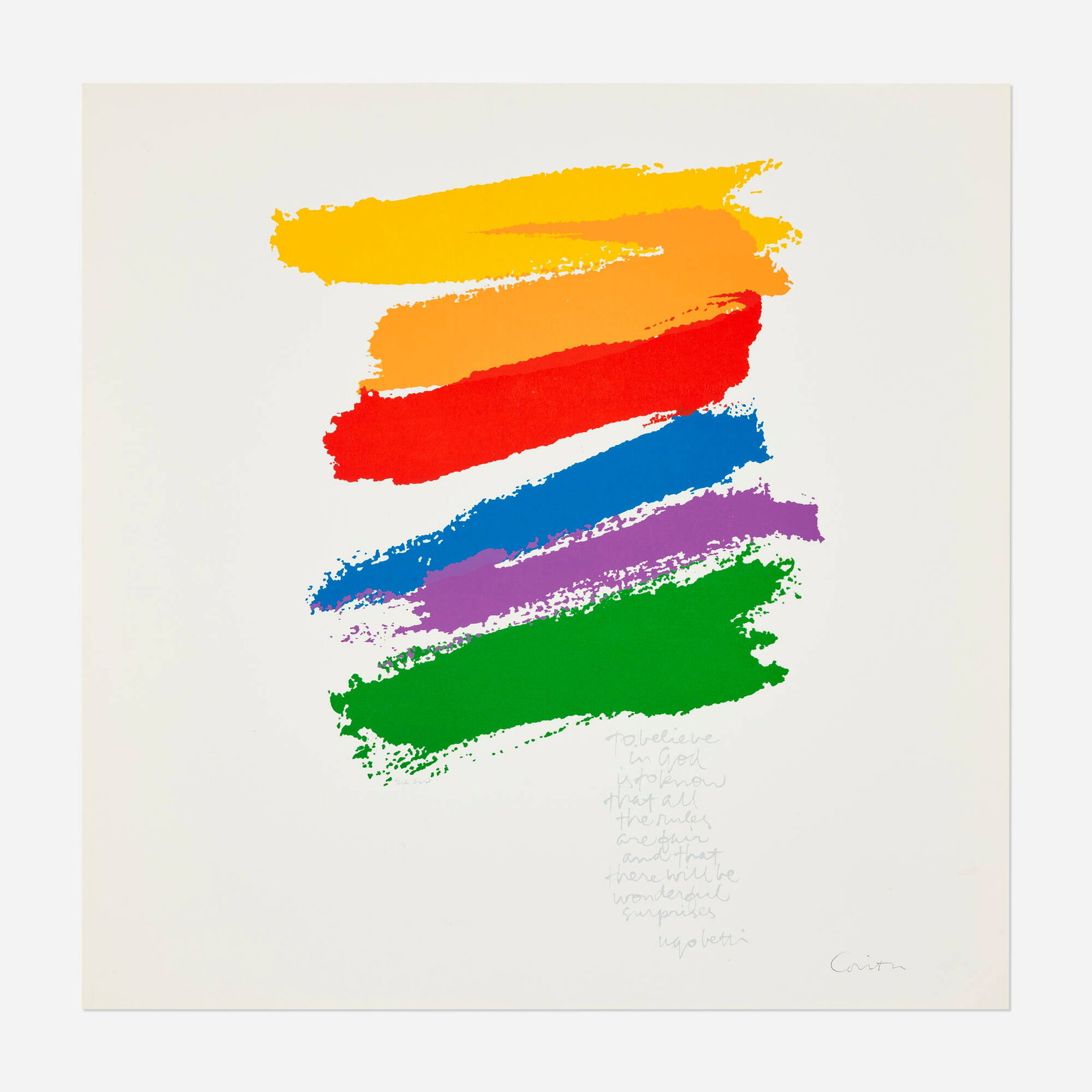 Corita Kent (Sister Mary Corita), promise (1 of 3)