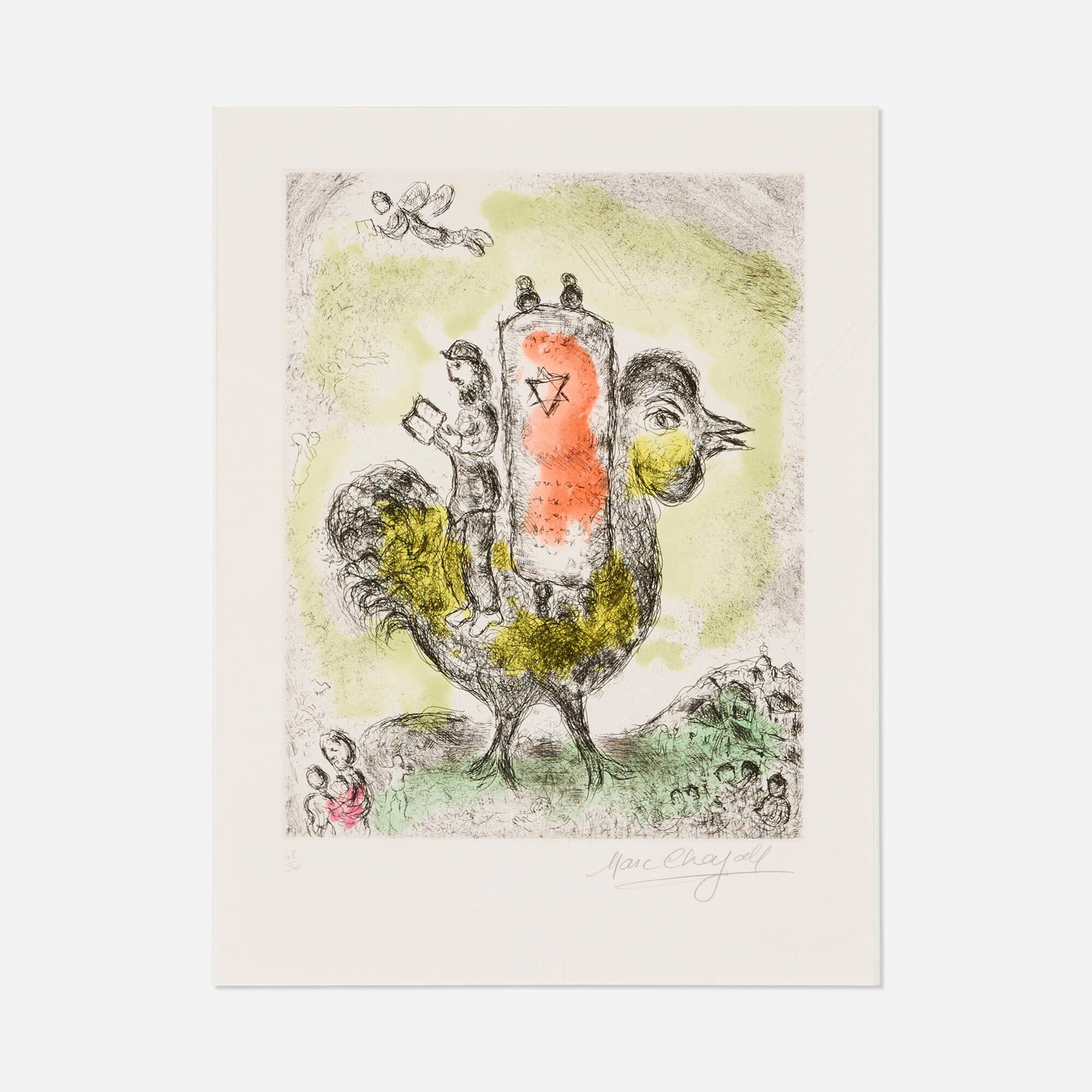 Marc Chagall, La Thora rouge (from the Songes suite) (1 of 4)