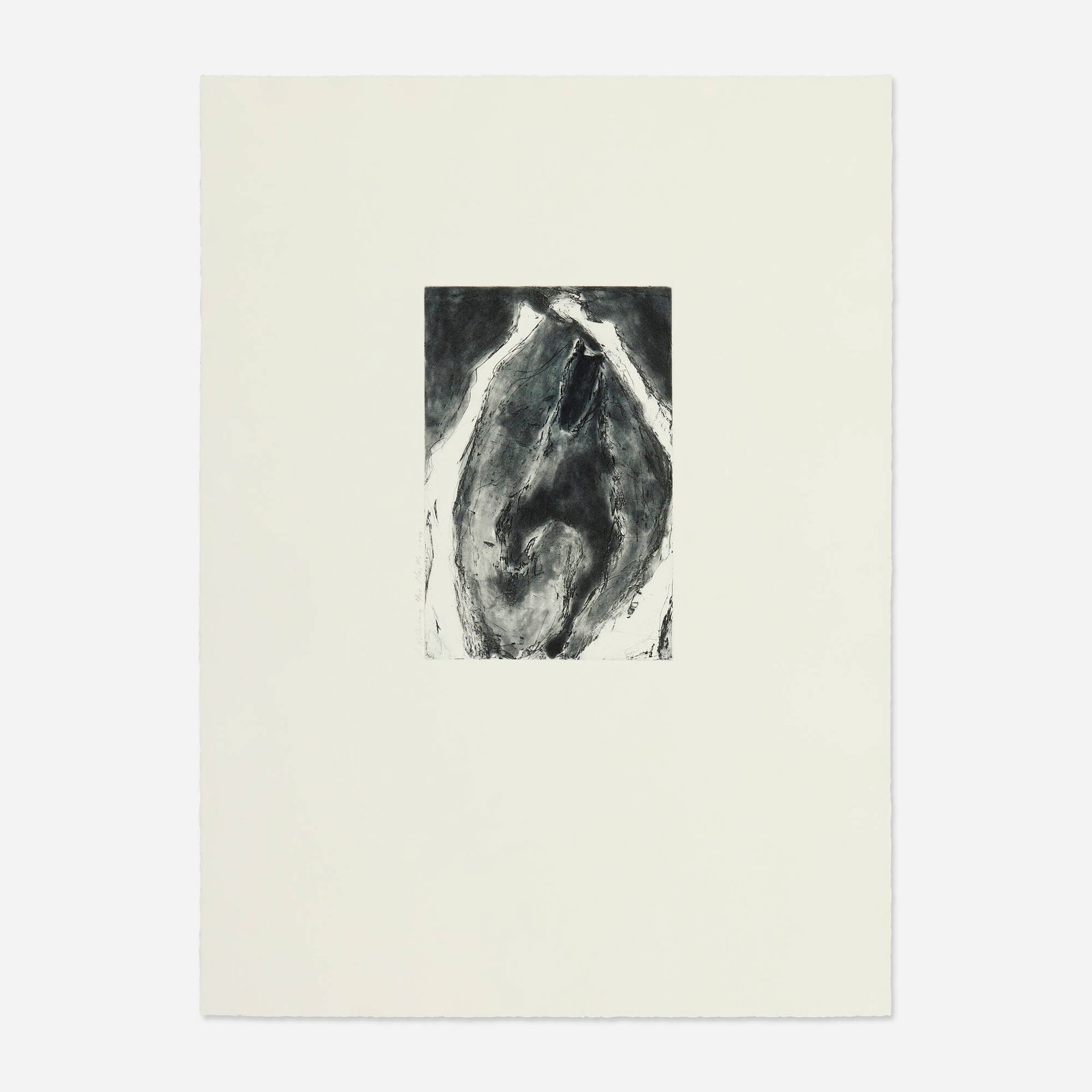 Susan Rothenberg, Untitled (May #1): Susan Rothenberg Untitled (May #1) 1979 etching image: 11.75 h x 7.875 w in (30 x 20 cm) sheet: 29.5 h x 21.75 w in (75 x 55 cm) Signed, titled, dated and numbered to left edge 'S. Rothenberg