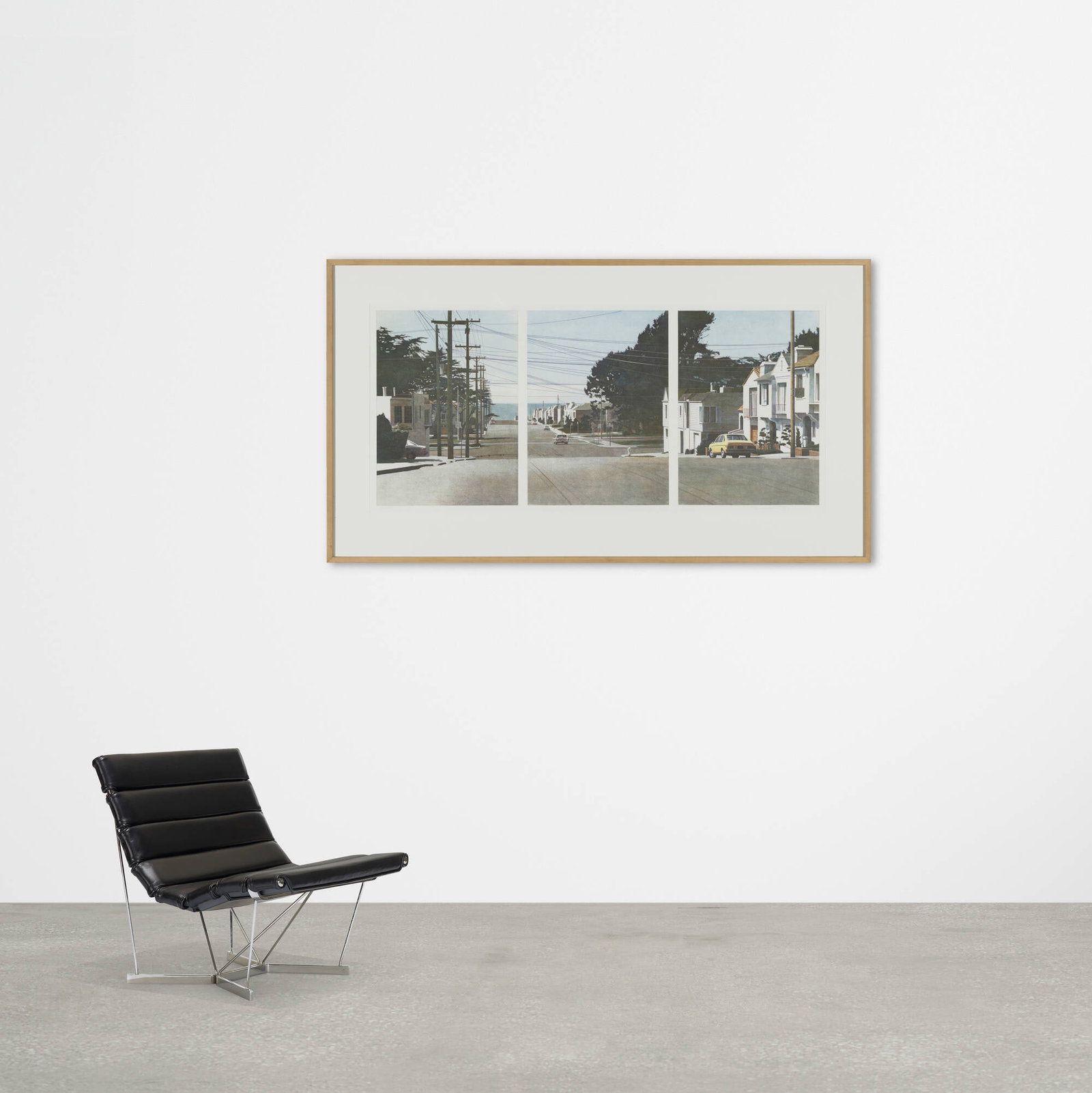 Robert Bechtle, Sunset Intersection (triptych) - 4