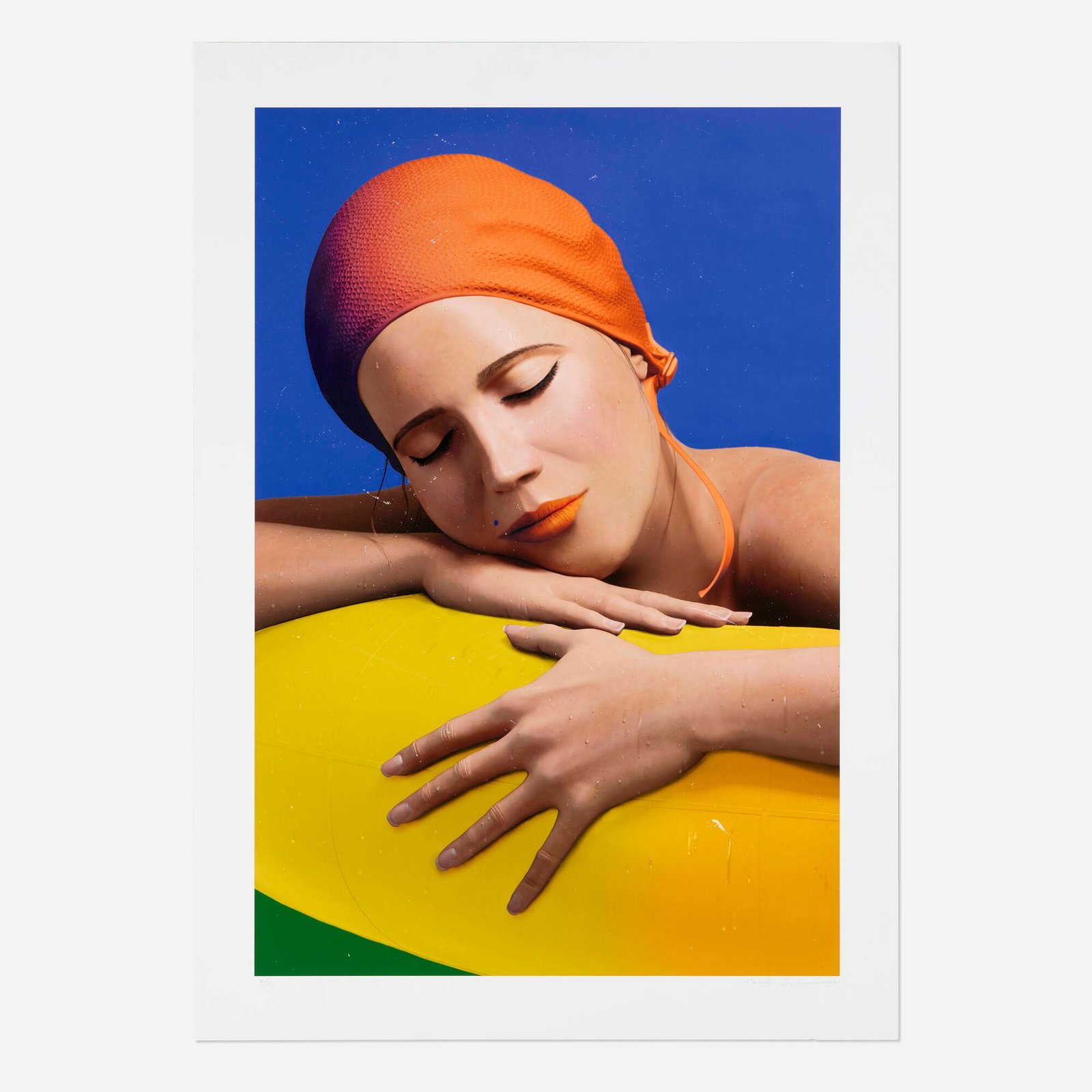 Carole Feuerman, Orange Cap (from the Serena Suite II): Carole Feuerman Orange Cap (from the Serena Suite II) 2012 archival mixed media print image: 29.5 h x 20 w in (75 x 51 cm) sheet: 33.875 h x 24 w in (86 x 61 cm) Signed and numbered to lower edge