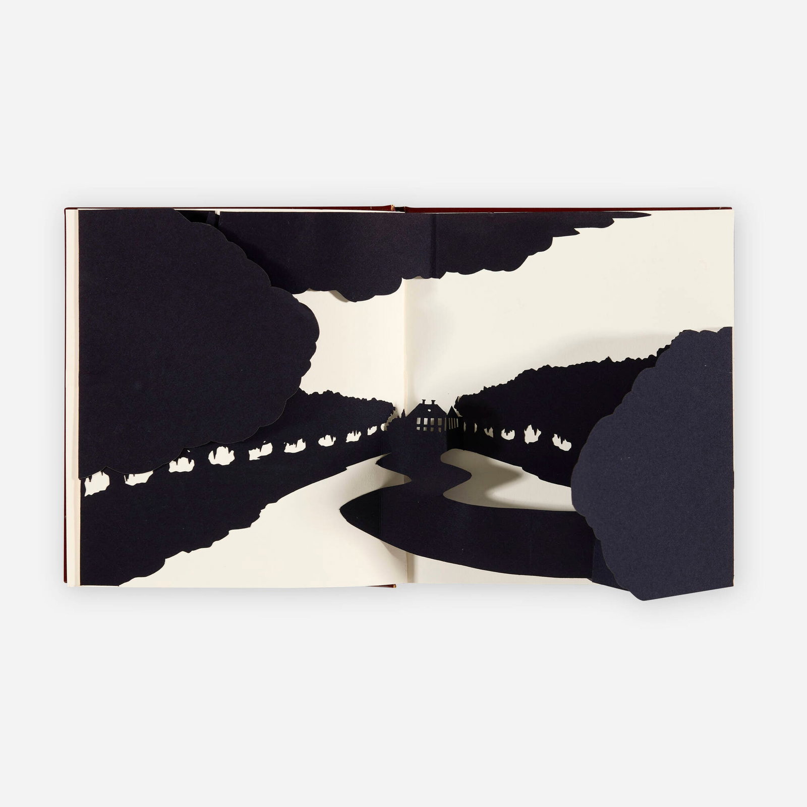 Kara Walker, Freedom: A Fable Bound (Pop-Up Book): Kara Walker Freedom: A Fable Bound (Pop-Up Book) 1997 leather-bound volume of offset lithographs and five laser-cut pop-up silhouettes on wove paper 9.25 h x 8.25 w x 0.625 d in (23 x 21 x 2 cm) This