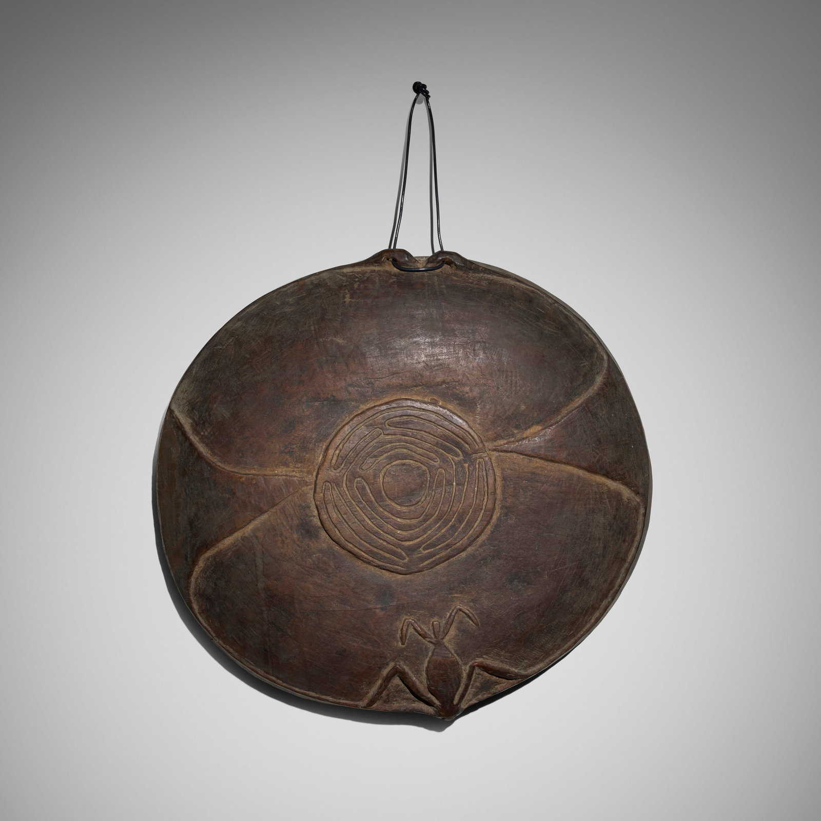Boiken, Huamp (bowl): Boiken Huamp (bowl) East Sepik Province, Papua New Guinea, 20th century carved wood 3 h x 18.5 w x 17.5 d in (8 x 47 x 44 cm) This work will ship from Chicago, Illinois.