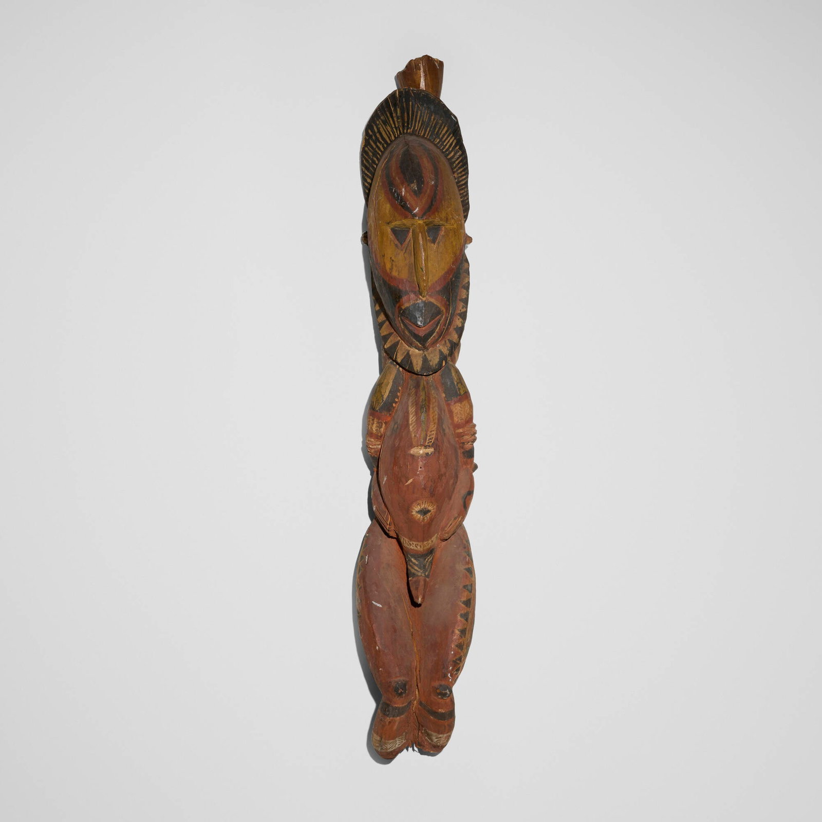 Abelam, Ancestor figure: Abelam Ancestor figure New Guinea, 20th century carved wood, pigment 49.5 h x 8 w x 9 d in (126 x 20 x 23 cm) Provenance: The Vincent Price Collection of Fine Art at Sears, Roebuck and Co. | Acquired