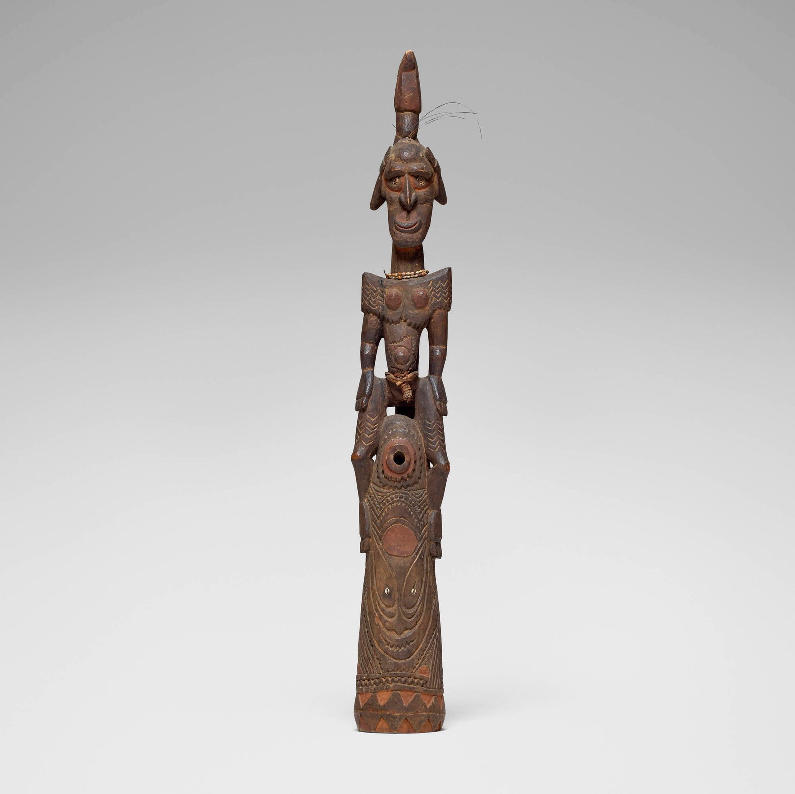 Sepik River, Figural trumpet or War-Horn (1 of 3)