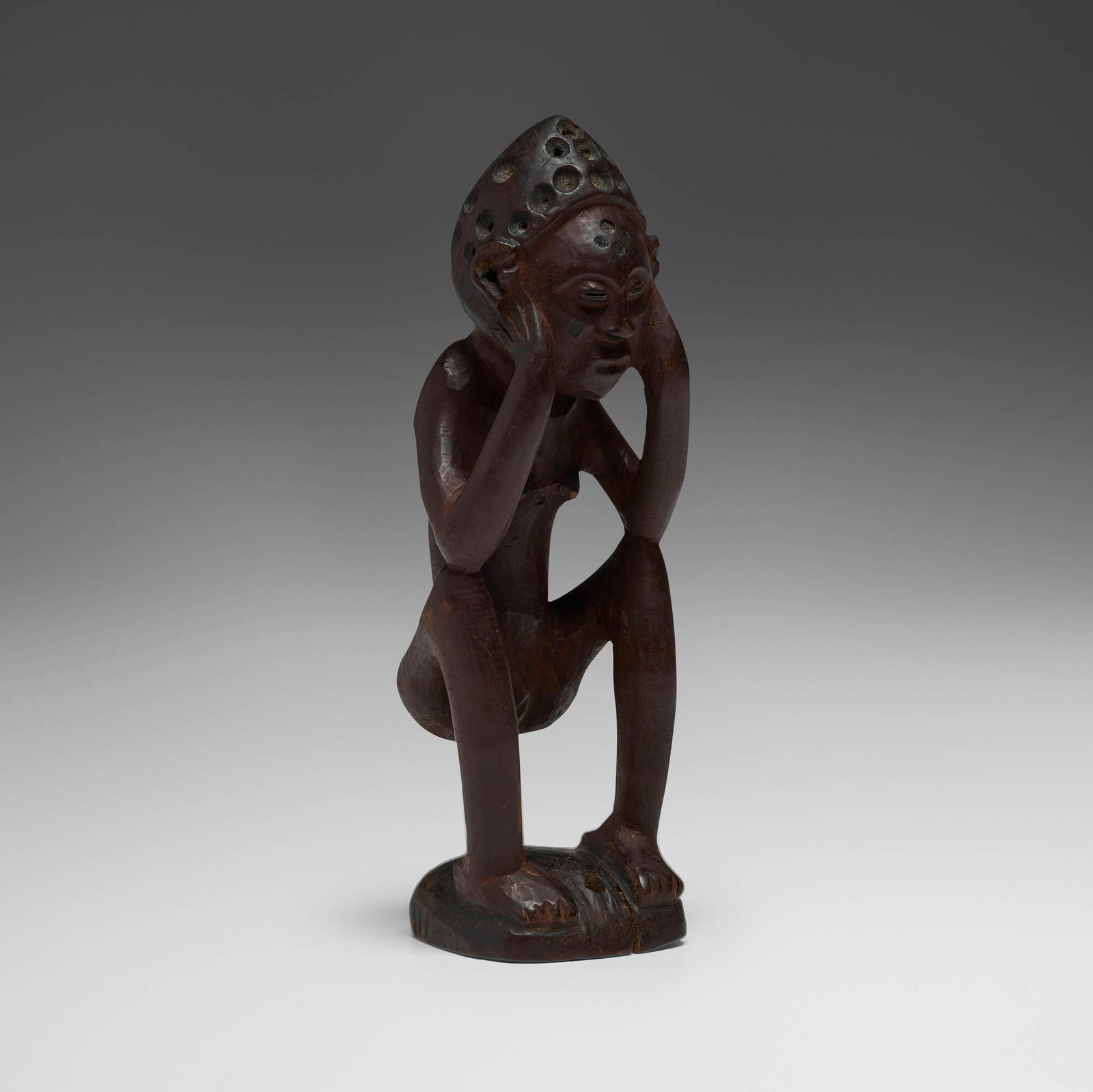 Pende, Squatting female ancestor figure (1 of 5)