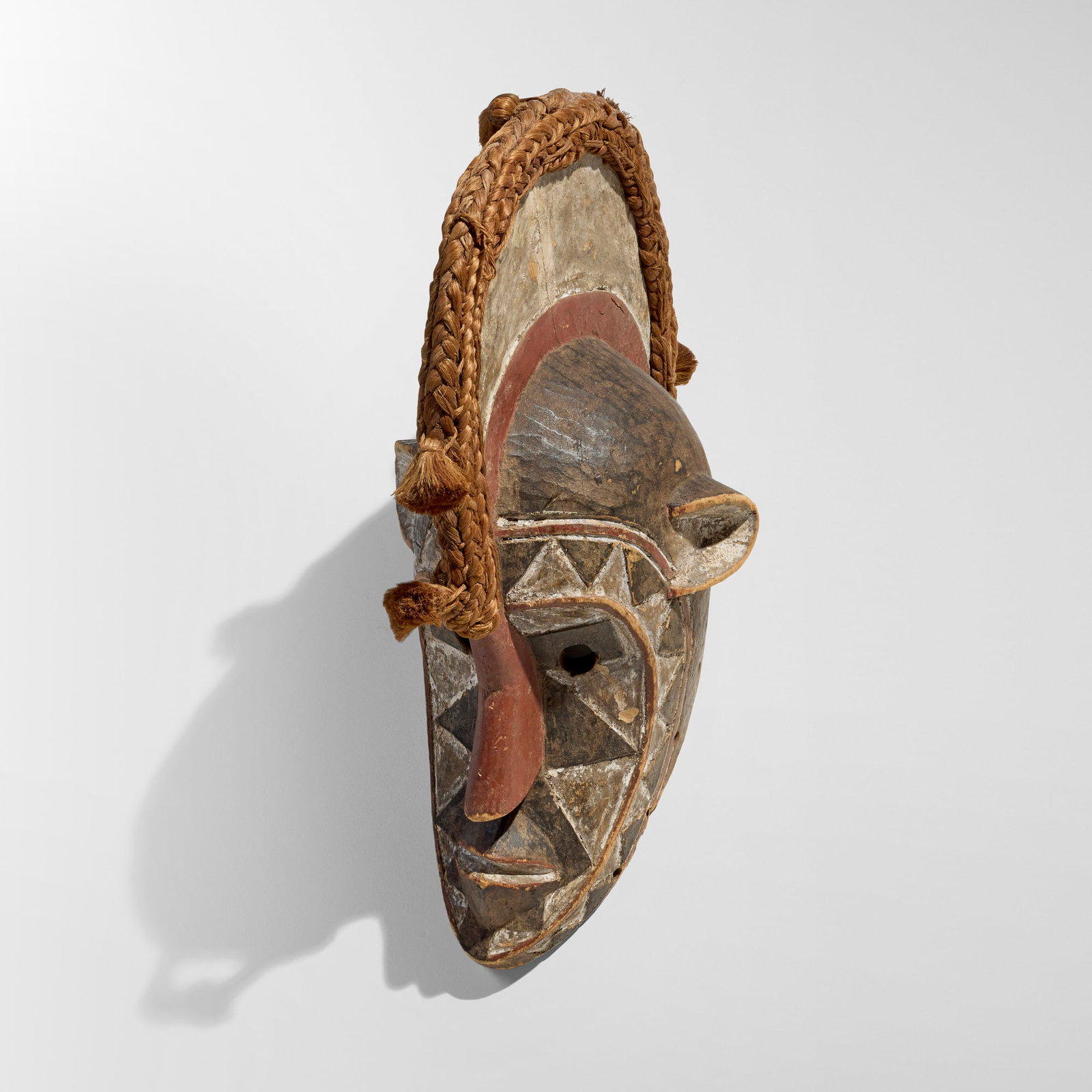 Mossi, Mask: Mossi Mask Burkina Faso, 20th century carved wood, pigment, rope 24 h x 10.5 w x 15.5 d in (61 x 27 x 39 cm) Provenance: Private Collection, San Marino, CA