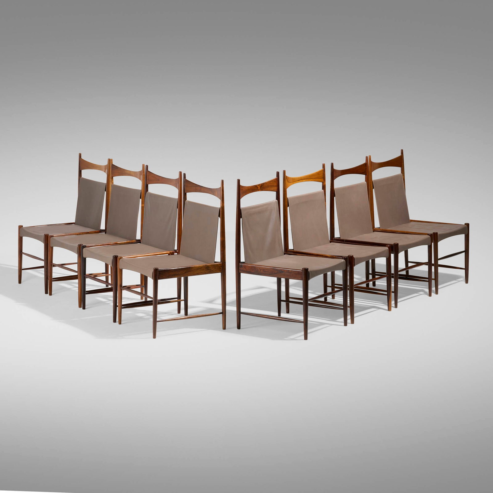 Sergio Rodrigues, High-Backed Cantu dining chairs, set of eight (1 of 5)