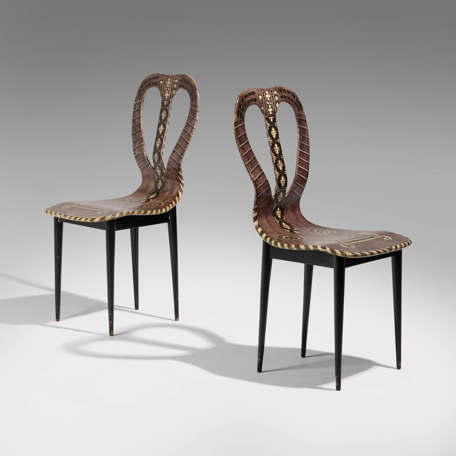 Piero Fornasetti, Musicale chairs, pair (1 of 5)