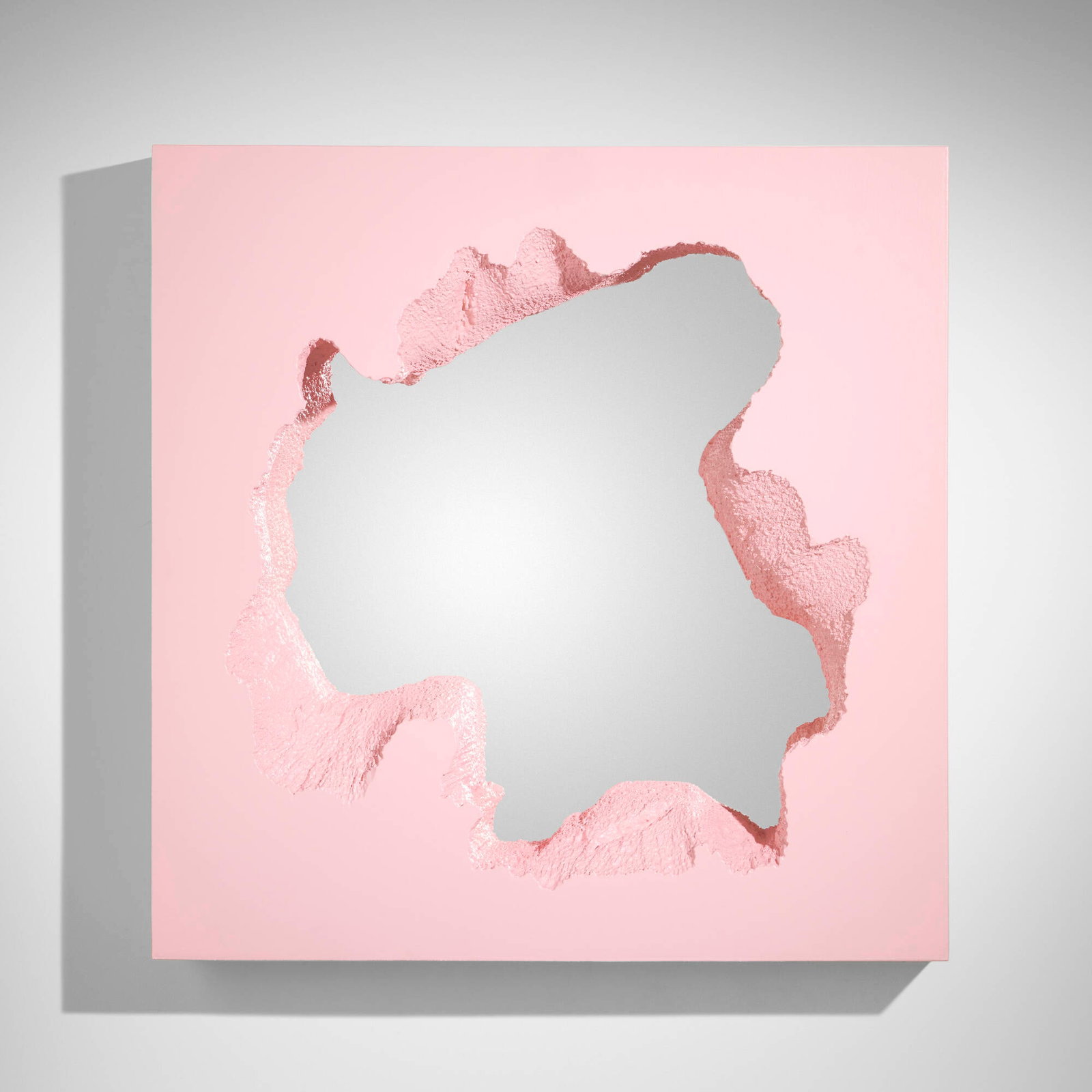 Snarkitecture, Broken Square Mirror (Pink) (1 of 4)