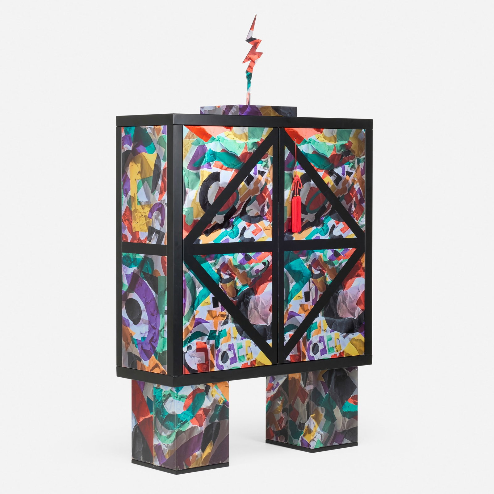 Alessandro Mendini, Nero cabinet from the Tre mobili veneziani series (1 of 7)