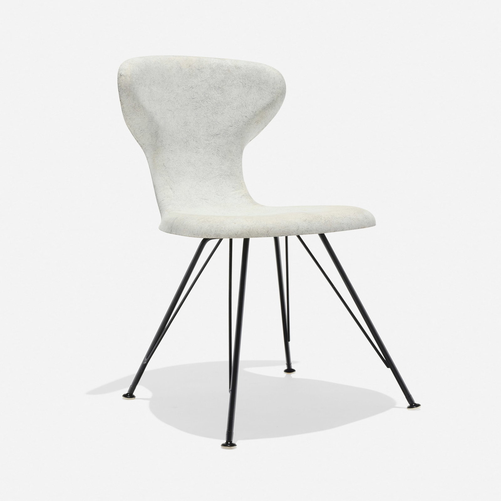 Egmont Arens, Dining chair: Egmont Arens Dining chair General American Transportation Company USA, c. 1953 lacquered molded fiberglass, enameled steel 32 h x 18.625 w x 22 d in (81 x 47 x 56 cm) This work will ship from