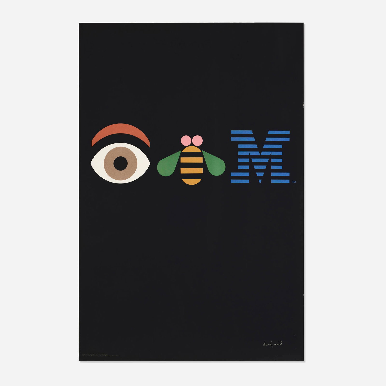 Paul Rand, Eye-Bee-M Rebus poster (1 of 3)