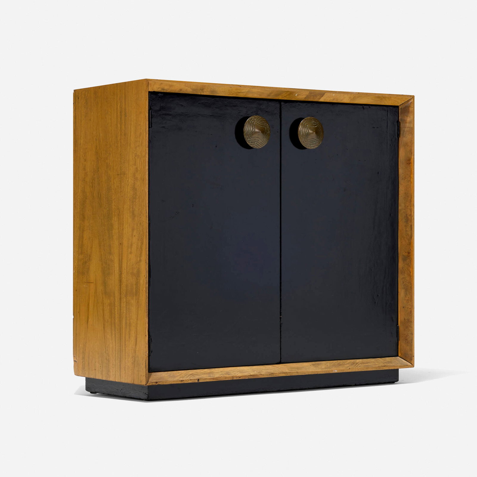 Gilbert Rohde, Paldao Group cabinet: Gilbert Rohde Paldao Group cabinet Herman Miller USA, c. 1940 paldao, lacquered wood, bronze 36.75 h x 40 w x 17 d in (93 x 102 x 43 cm) This work will ship from Los Angeles, California.