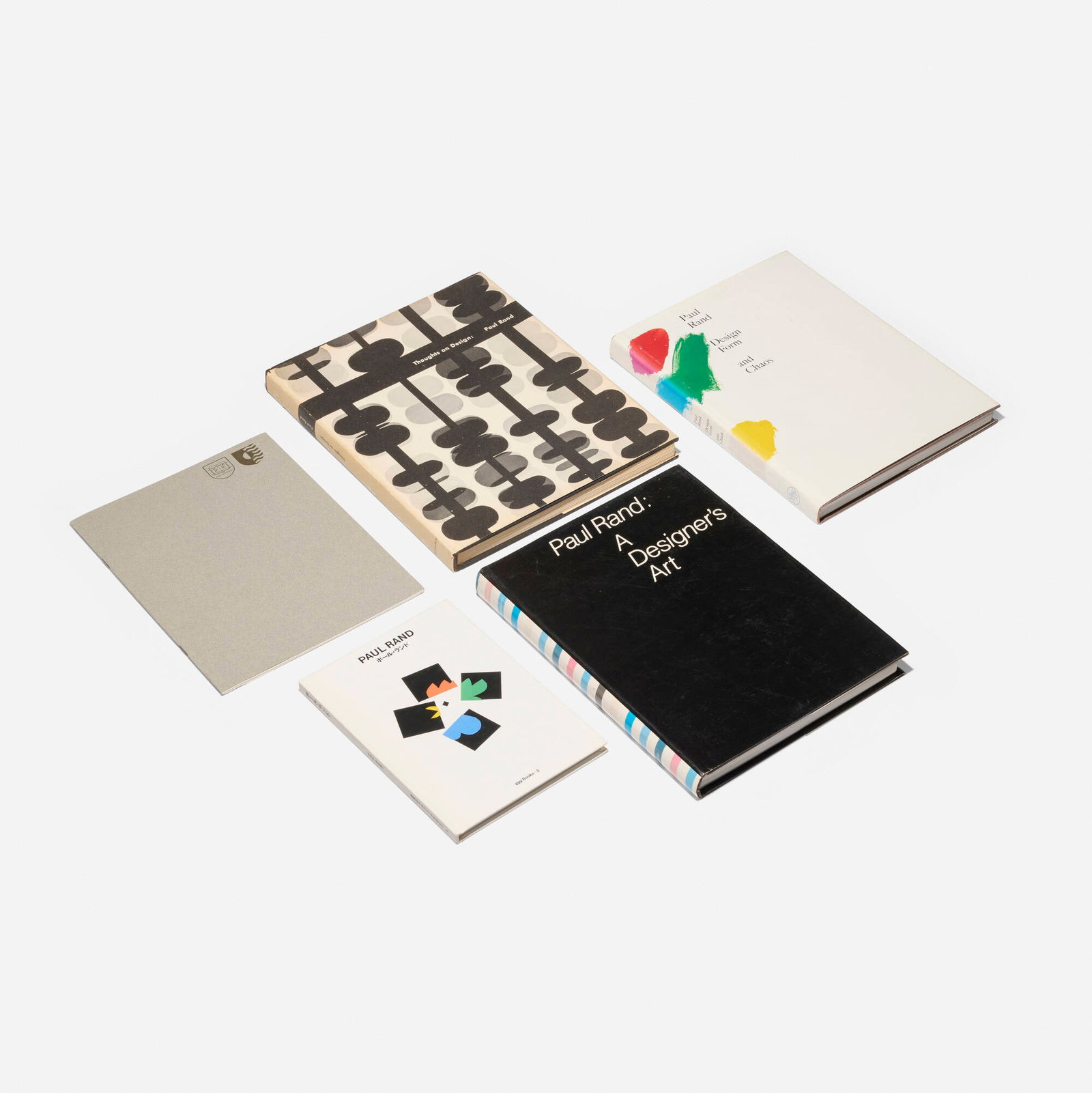 Paul Rand, Collection of five publications: Paul Rand Collection of five publications USA, 1947-1993 Collection is comprised of Thoughts on Design (1947), Paul Rand: A Designer's Art (1985), Good Design is Good Will (1987), Paul Rand ggg