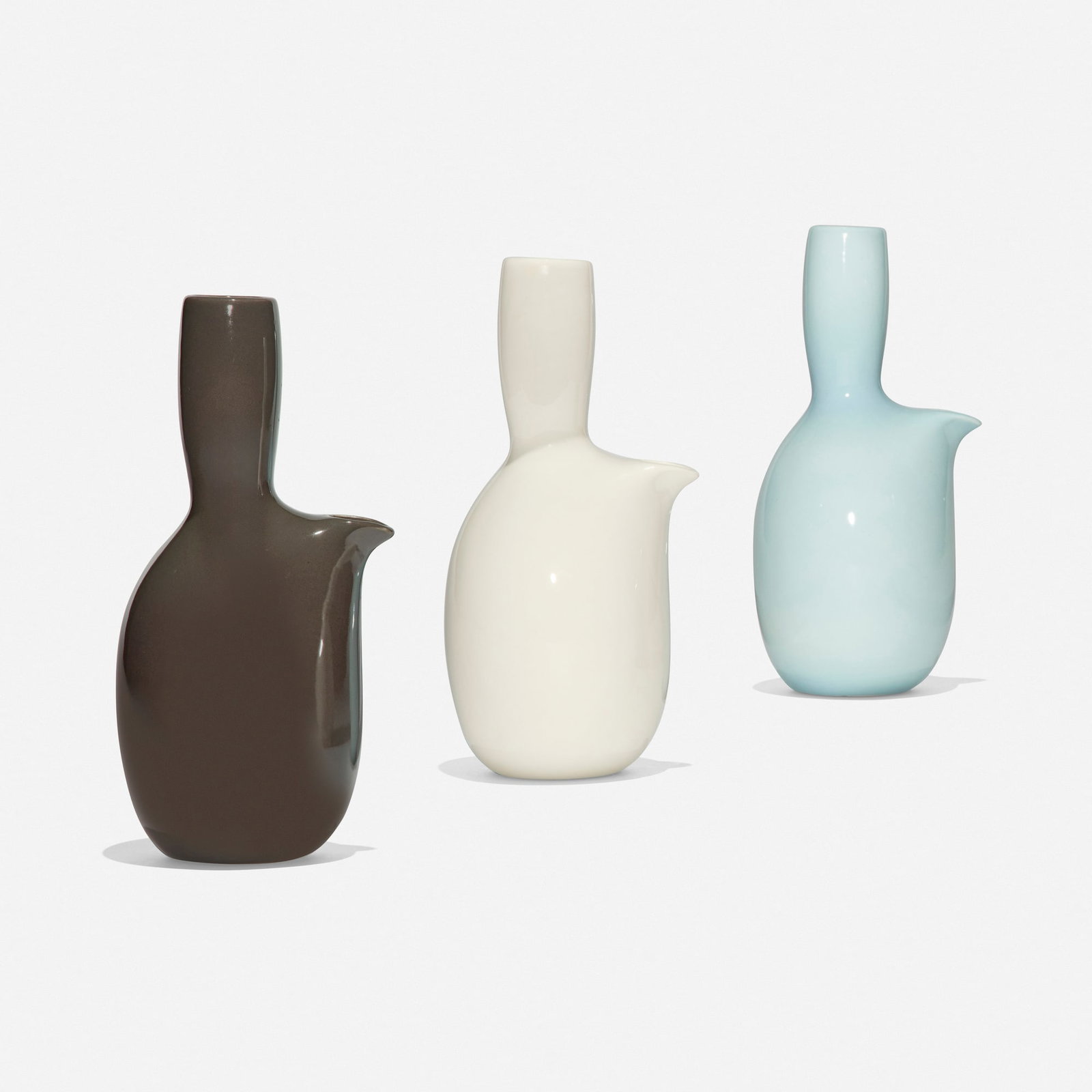 Russel Wright, Iroquois Casual carafes, set of three (1 of 4)