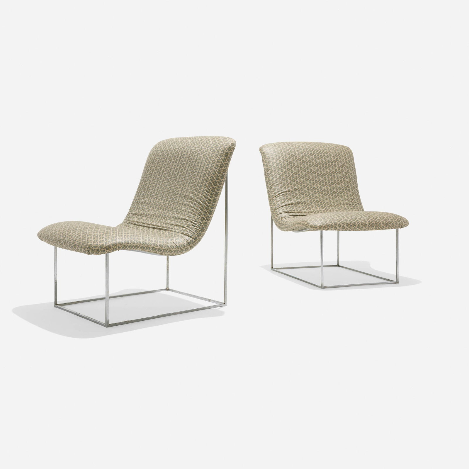 Milo Baughman, attribution, Lounge chairs, pair (1 of 4)