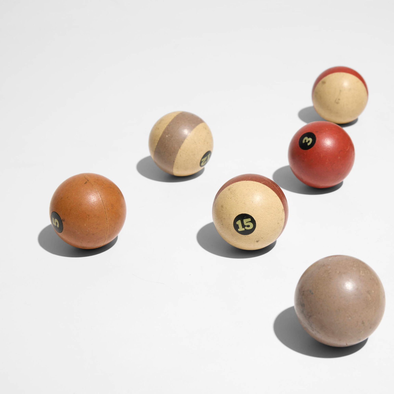 Antique, Billiard balls set - 3