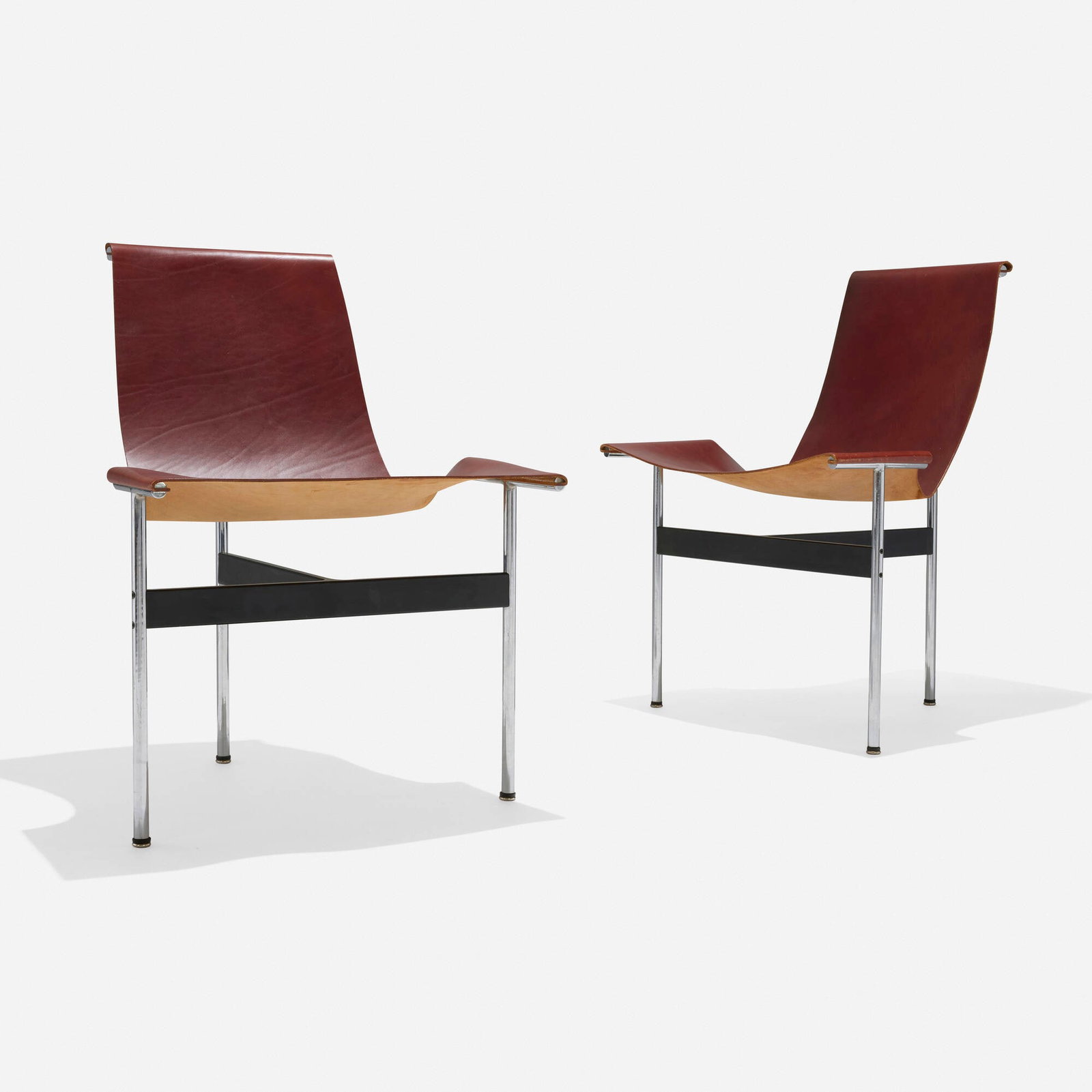 William Katavolos, Ross F. Littell and Douglas Kelley, T chairs model 3-LC, pair (1 of 5)