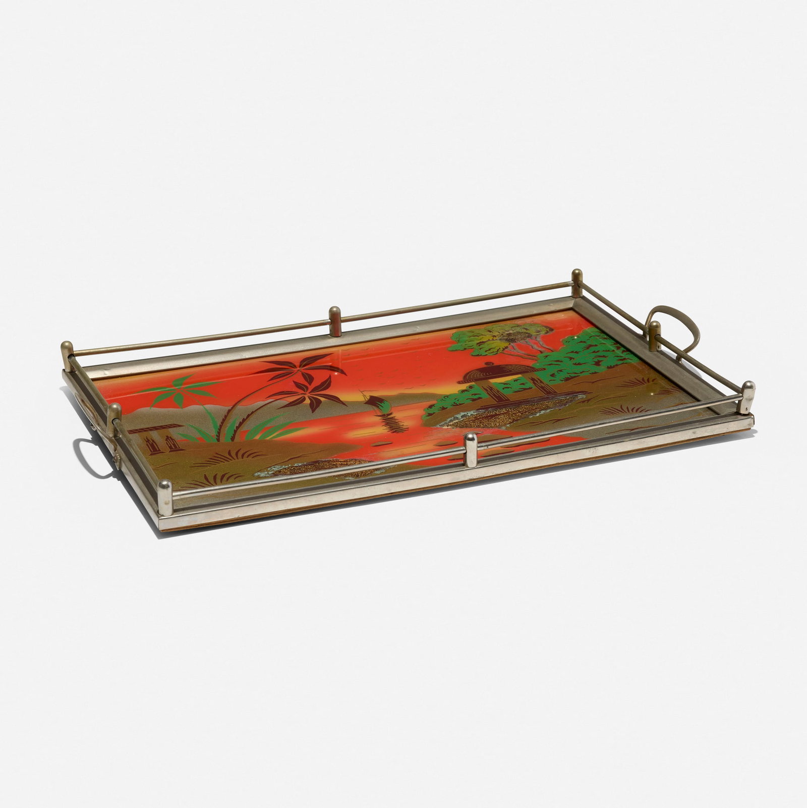 Art Deco, Handled tray - 2