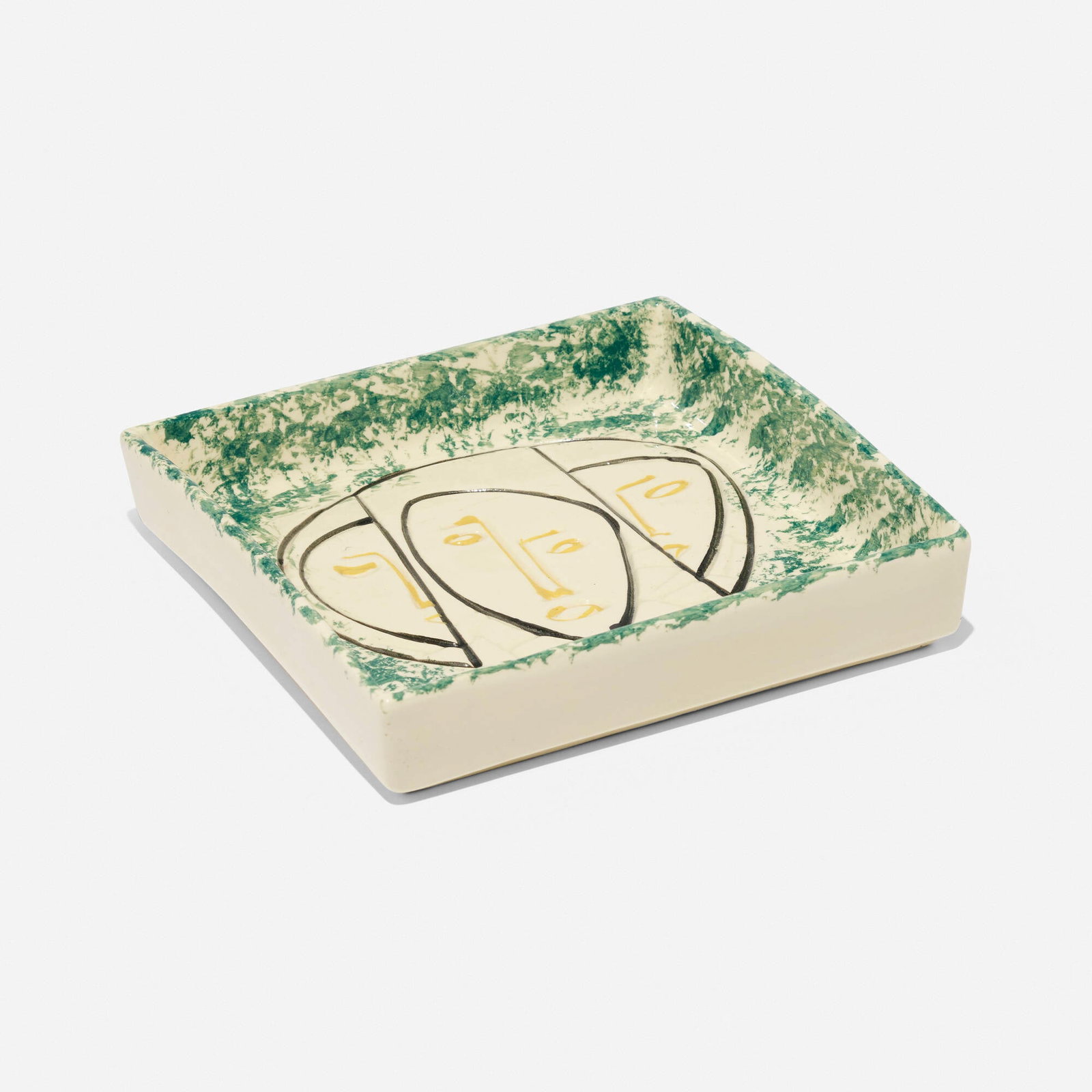 Modern, Dish: Modern Dish 20th century glazed stoneware 1.75 h x 8.75 w x 8.75 d in (4 x 22 x 22 cm) Provenance: Collection of Normand Mainville This work will ship from Chicago, Illinois.