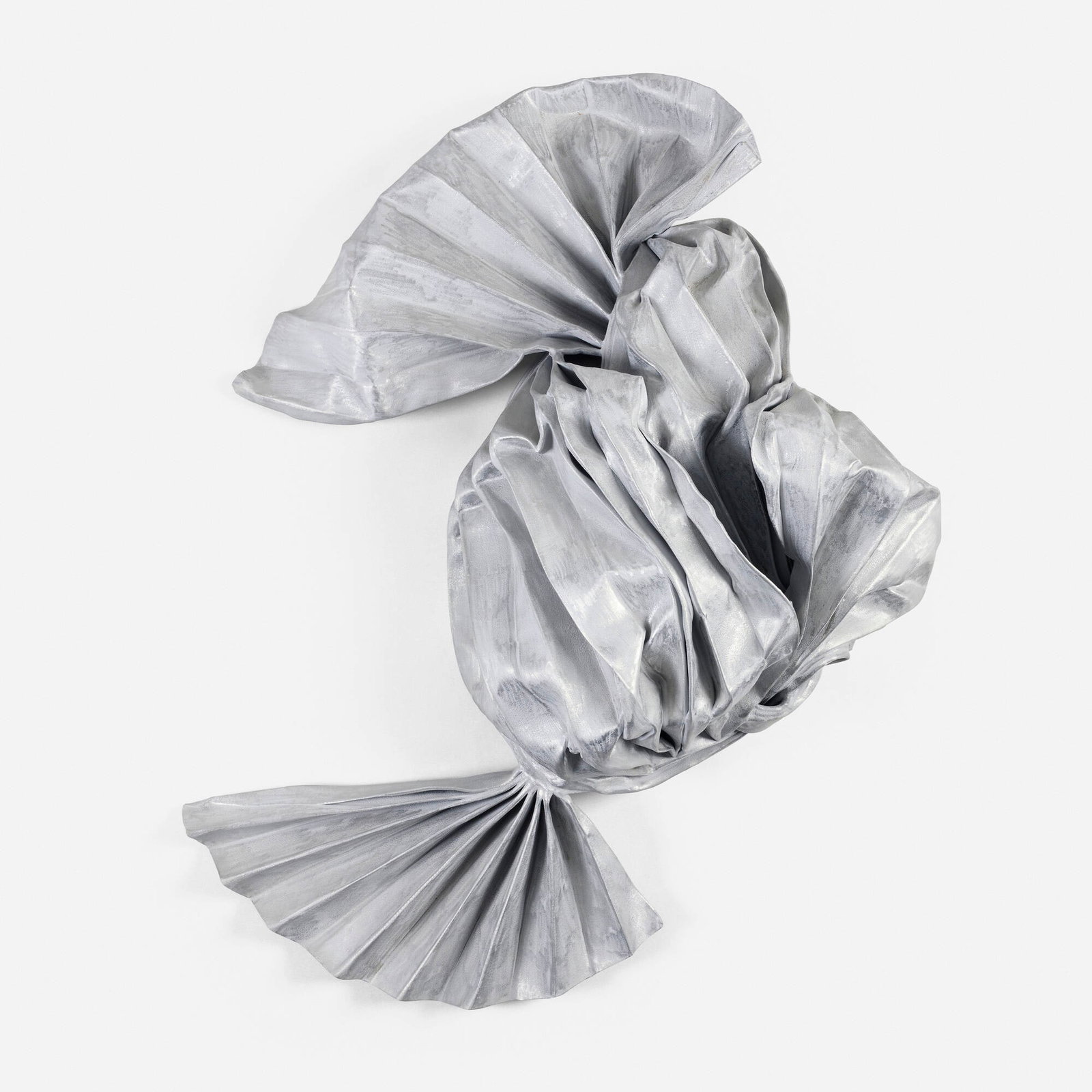 Lynda Benglis, Schedar: Lynda Benglis Schedar 1983 bronze wire mesh, sprayed zinc, aluminum 43 h x 38 w x 12.5 d in (109 x 97 x 32 cm) Sold with the original invoice from Dart Gallery. Provenance: Dart Gallery, Chicago |