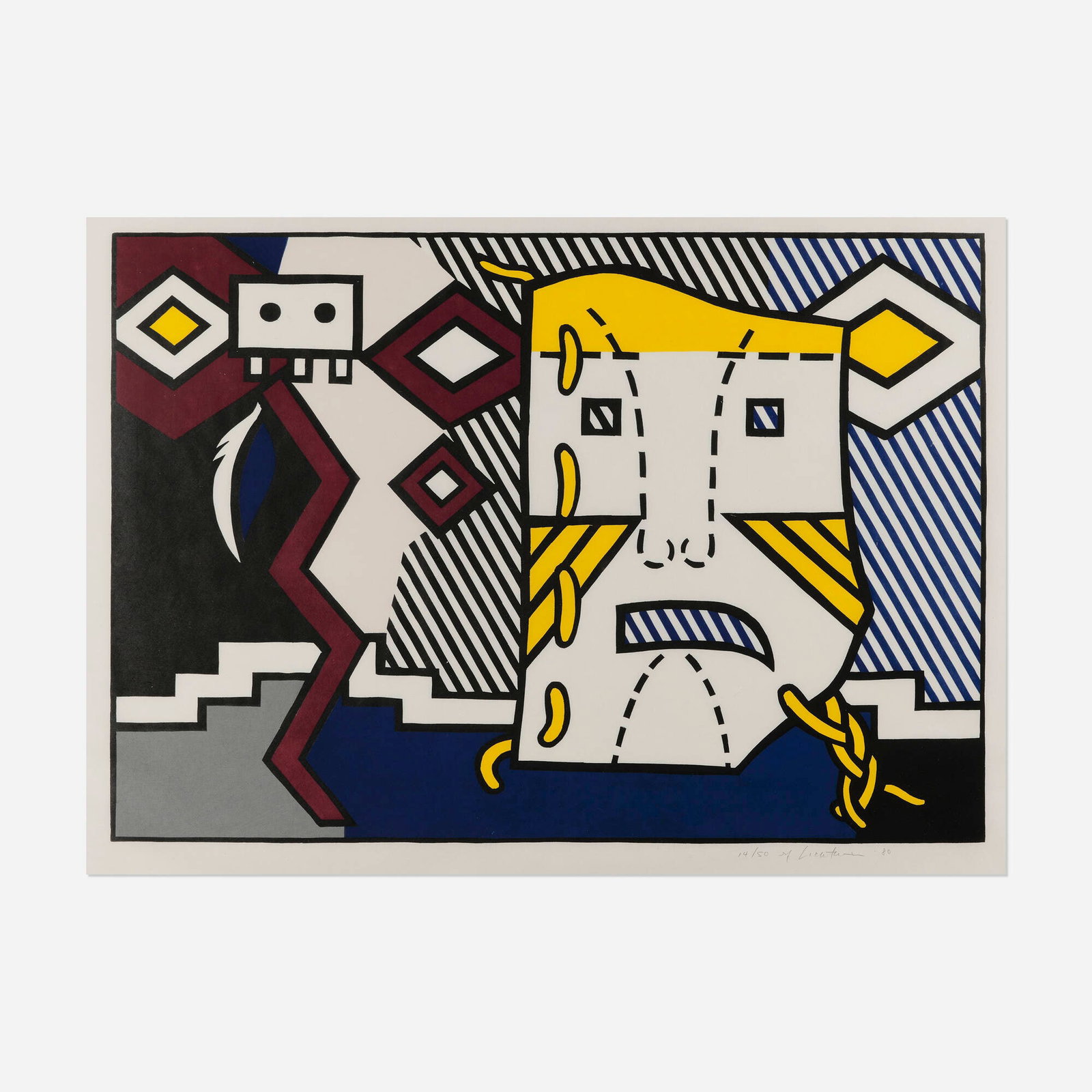 Roy Lichtenstein, American Indian Theme V (from the American Indian Theme series) (1 of 4)