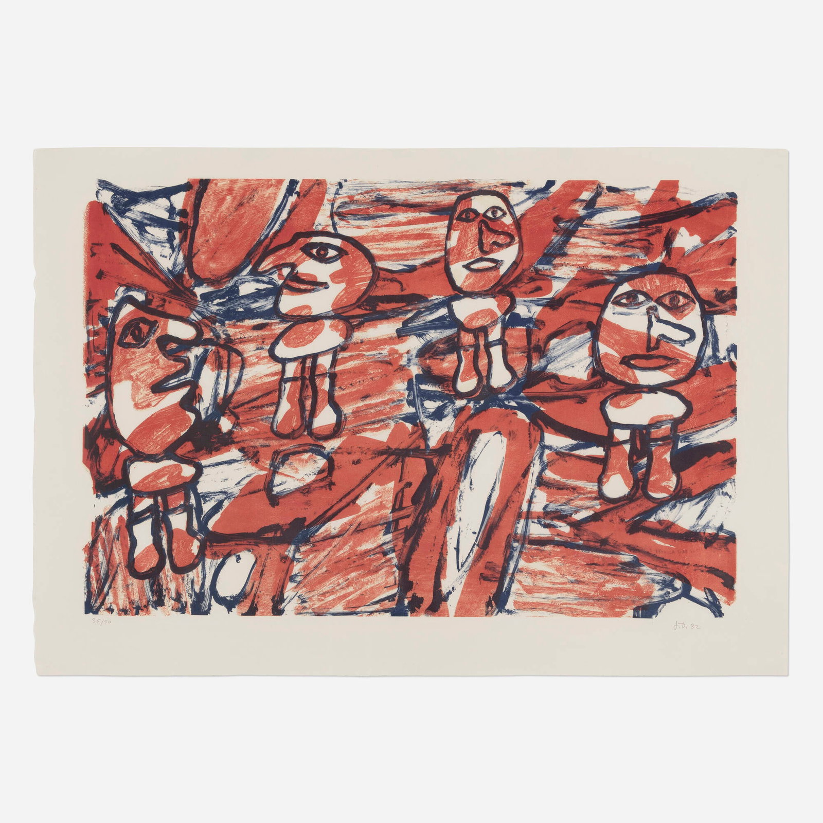 Jean Dubuffet, Les Passants (1 of 4)