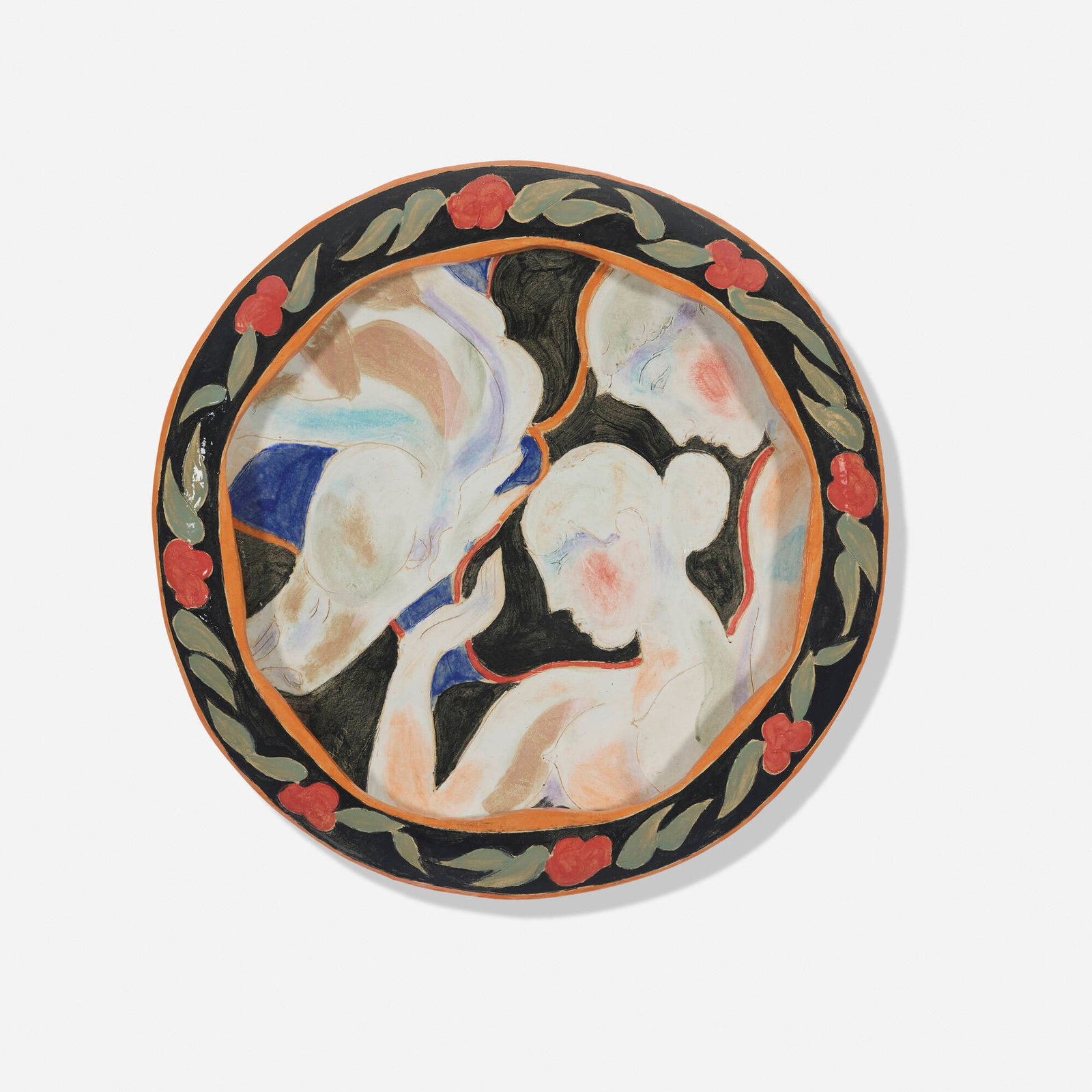 Rudy Autio, Dazzle: Rudy Autio Dazzle 2001 glazed stoneware 4.5 h x 30 dia in (11 x 76 cm) Signed and dated to inside edge 'Autio 6/01'. Signed and dated to reverse 'Autio 7/01'. Sold with the