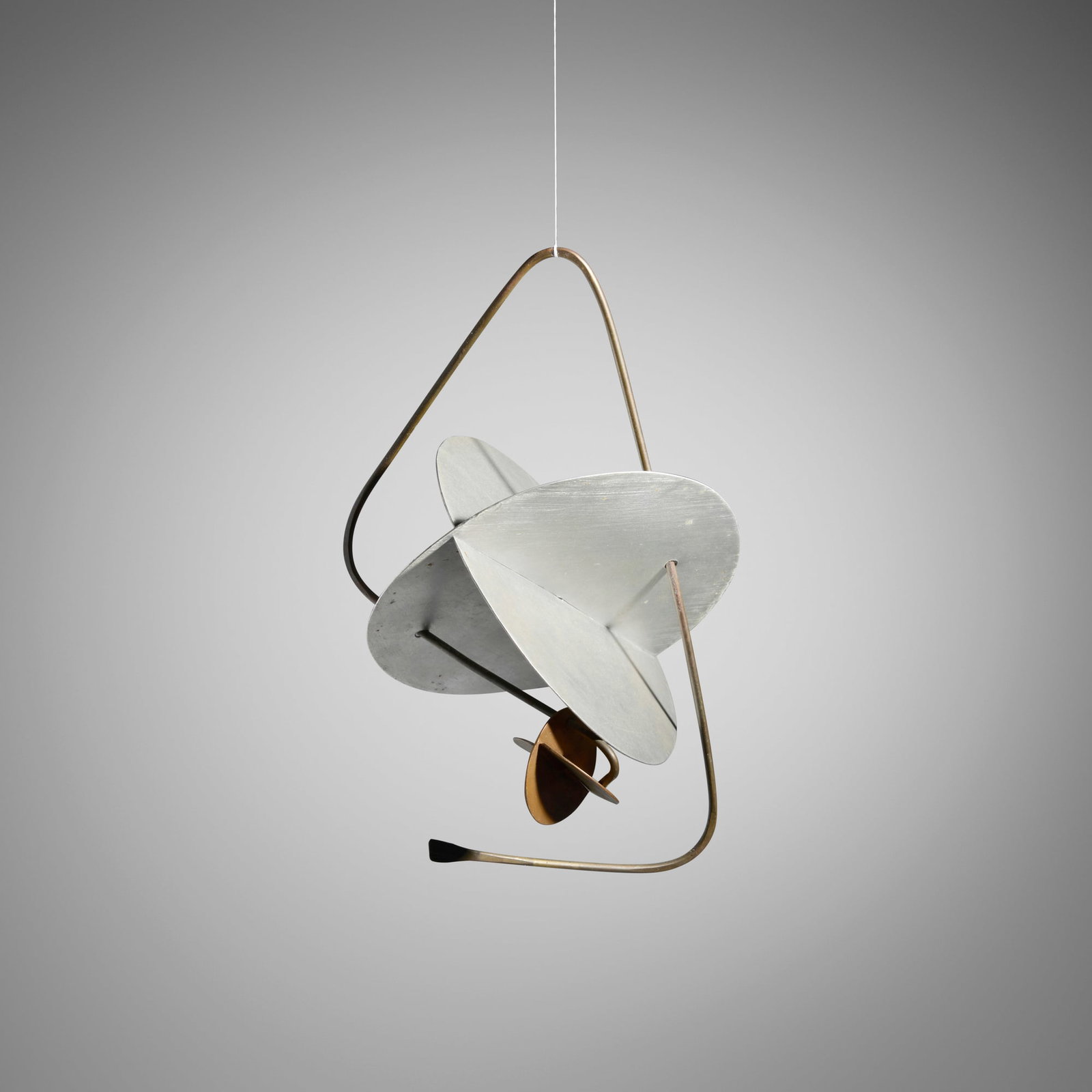 Claire Falkenstein, Object 3 (B.E.): Claire Falkenstein Object 3 (B.E.) c. 1945 mixed metals 7 h x 4 w x 4 d in (18 x 10 x 10 cm) Provenance: The Falkenstein Foundation, Los Angeles | Los Angeles Modern Auctions, Modern Art & Design, 23