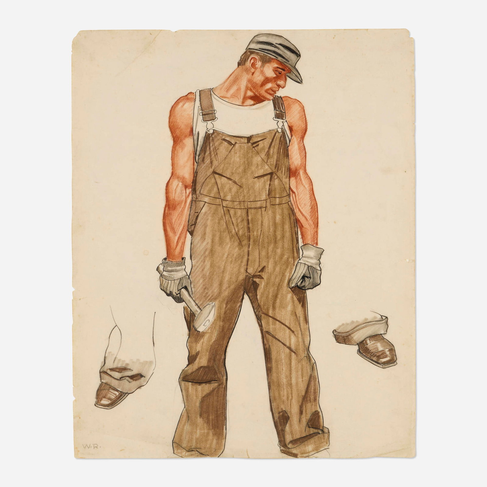 Winold Reiss, Study for Mural, Union Terminal, Cincinnati, OH (1 of 4)