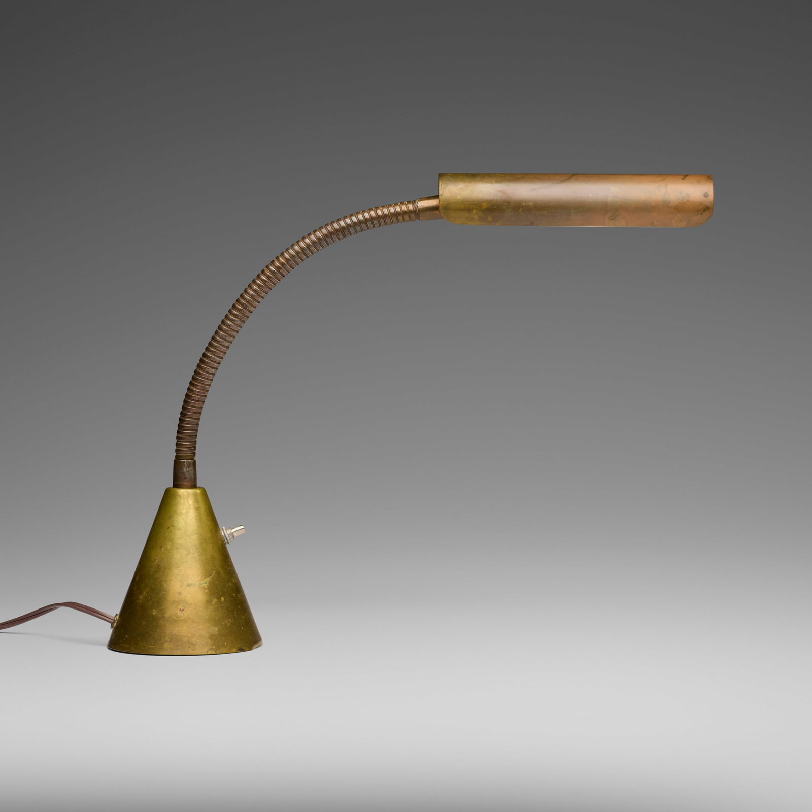 Harry Weese, Baldry tubular lamp, model 40: Harry Weese Baldry tubular lamp, model 40 USA, 1949 brass 23.625 h x 4.375 dia in (60 x 11 cm) Provenance: Private Collection | Wright, Modern + Contemporary Design, 10 October 2006, Lot 324 |