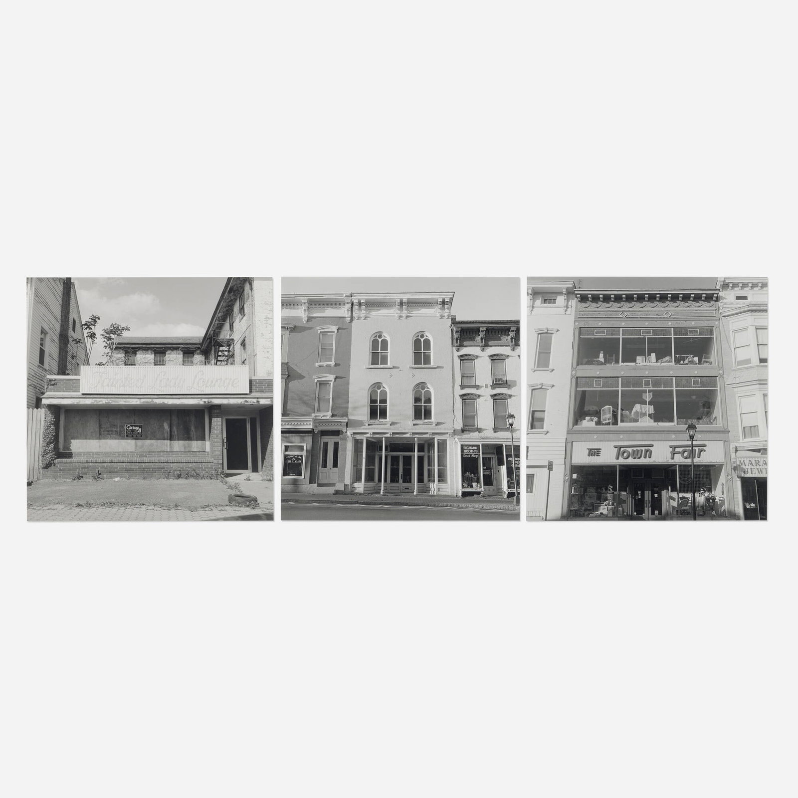 Lynn Davis, Three works (from the Warren Street Project series): Lynn Davis Three works (from the Warren Street Project series) 1994-1995 / 2004 gelatin silver print image (each): 10 h x 10 w in (25 x 25 cm) sheet (each): 14 h x 11 w in (36 x 28 cm) Signed and date