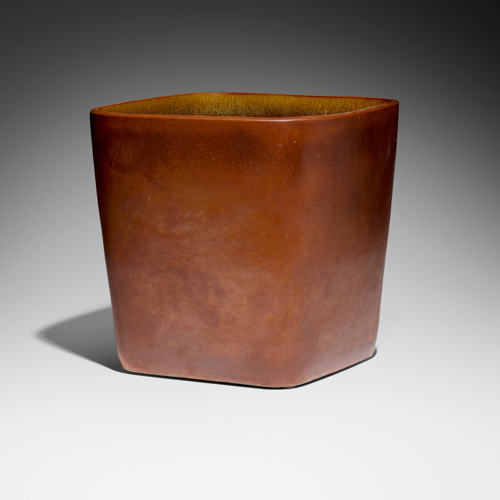 Leza McVey, Large vessel: Leza McVey Large vessel c. 1960 glazed stoneware 15 h x 15.75 w x 15.25 d in (38 x 40 x 39 cm) Incised signature to underside 'Leza'. Provenance: Collection of Mark McDonald This work will