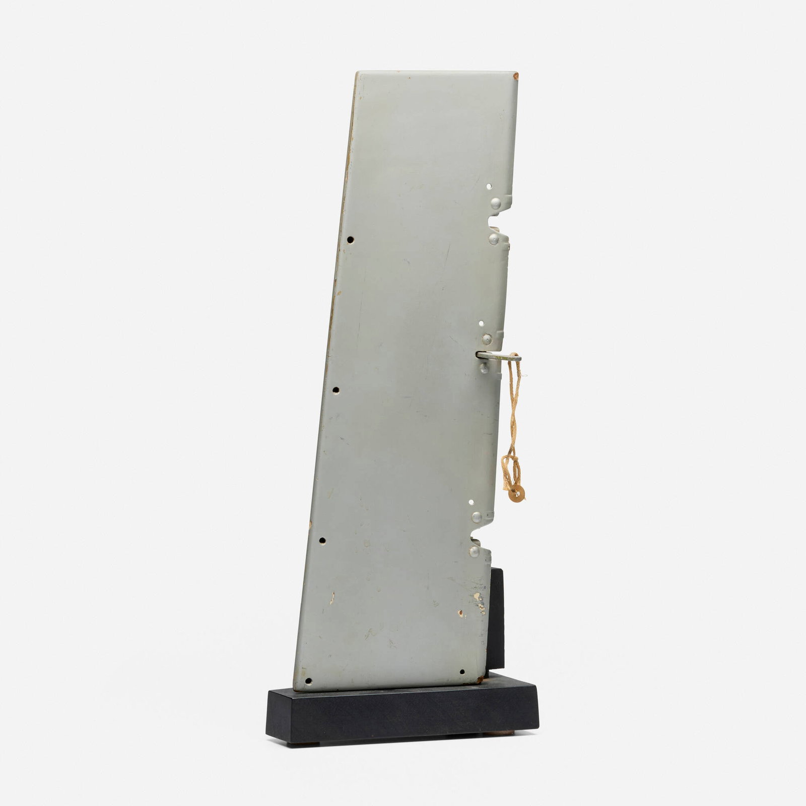 Charles and Ray Eames, Trim tab for a Vultee BT-13 airplane: Charles and Ray Eames Trim tab for a Vultee BT-13 airplane Evans Products USA, 1942 lacquered plywood, enameled aluminum 20.25 h x 8 w x 5 d in (51 x 20 x 13 cm) In the early 1940s, the Eames' along w