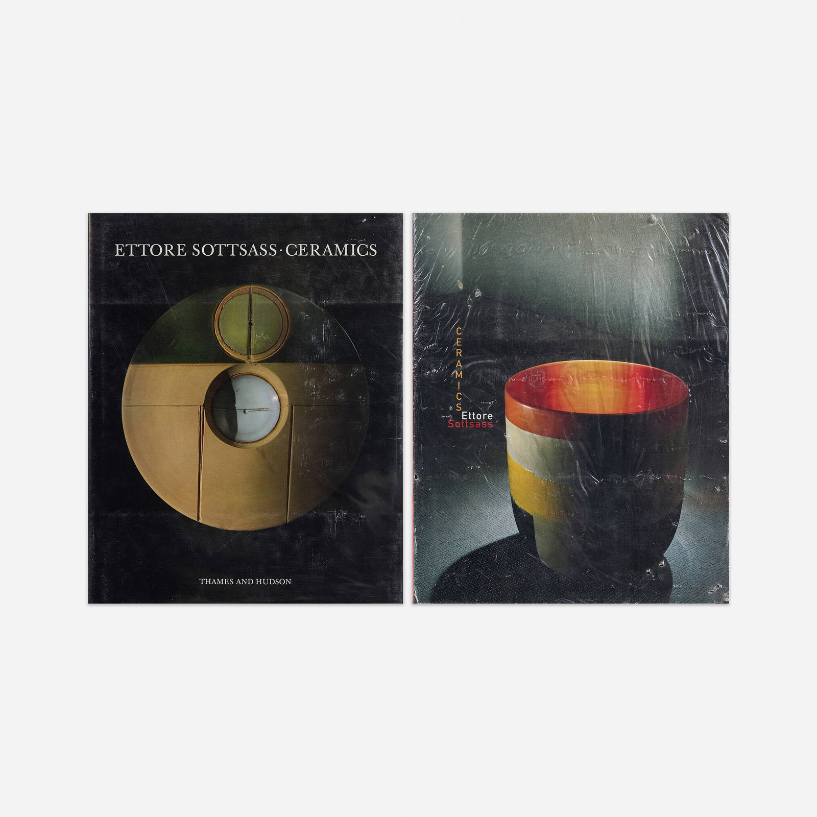 Sottsass Ceramics monographs, two: Sottsass Ceramics monographs, two 1995, 1996 Provenance: Collection of Mark McDonald Complete Lot Details Ettore Sottsass: Ceramics Ettore Sottsass, Thames and Hudson, London, 1995. 179 pages. Ettore