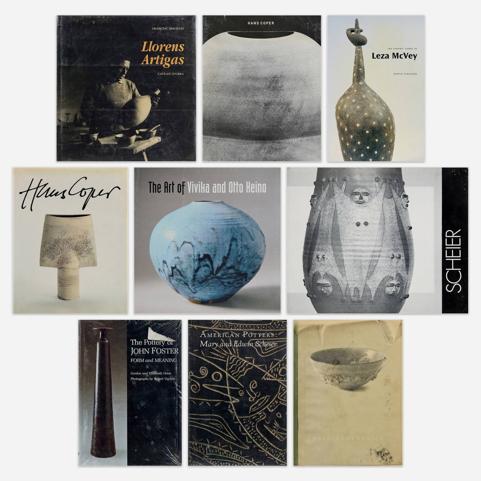 Modern Ceramics monographs, nine: Modern Ceramics monographs, nine 1968-2009 bound printed paper Provenance: Collection of Mark McDonald Complete Lot Details Llorens Artigas Francesc Miralles, Fondation Llorens Arti