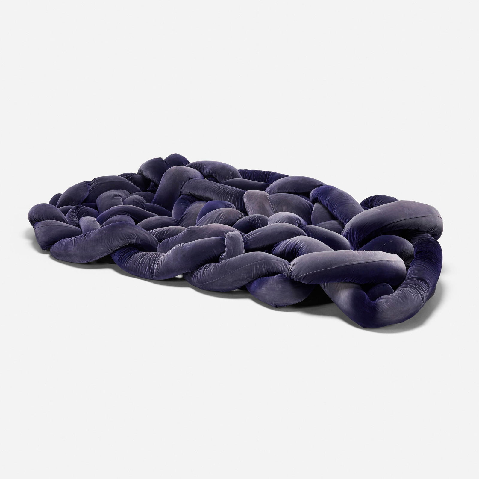 Fernando and Humberto Campana, Boa sofa: Fernando and Humberto Campana Boa sofa Edra Brazil, 2002 stuffed foam, velvet upholstery 25 h x 164 w x 83 d in (63 x 417 x 211 cm) Literature: Campana Brothers: Complete Works (So Far), Alfred,