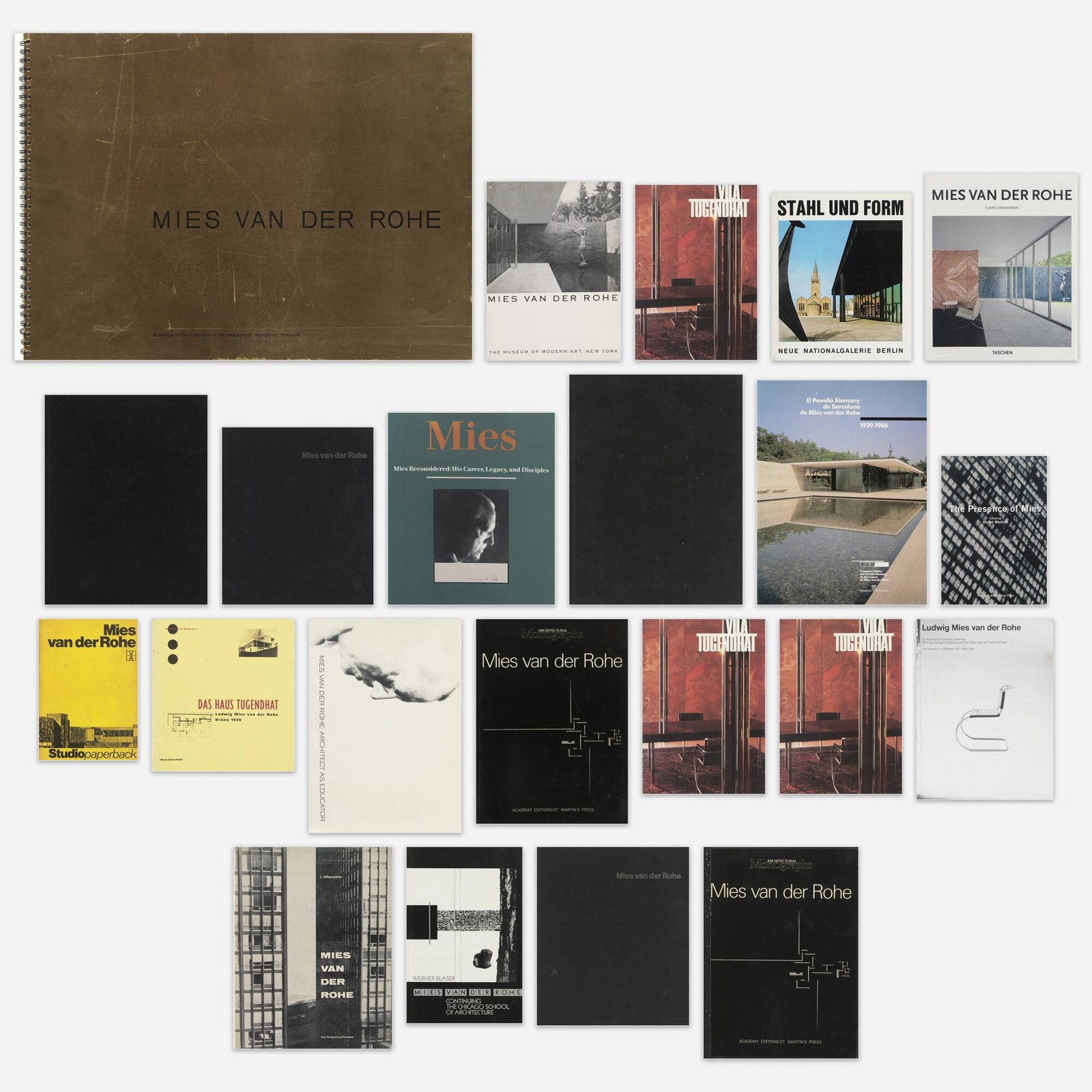 Ludwig Mies van der Rohe monographs, twenty-two (1 of 1)